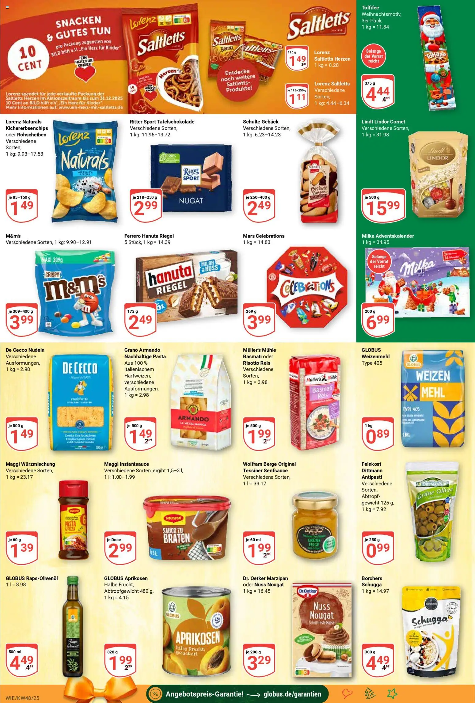 Globus prospekt Waghäusel-Wiesental	 – gültig ab 24.11.2025 | Seite: 14 | Produkte: Weizenmehl, Mars, Pasta, Reis