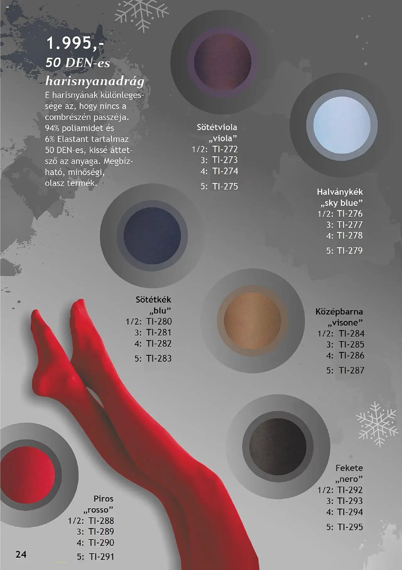 Betly akciós ujság - amely érvényes a következő dátumtól: 03.10.2025 | Oldal: 24 | Termékek: Harisnyanadrág