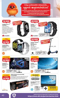 Auchan Akciós újság - amely érvényes a következő dátumtól: 22.01.2026 | Oldal: 40