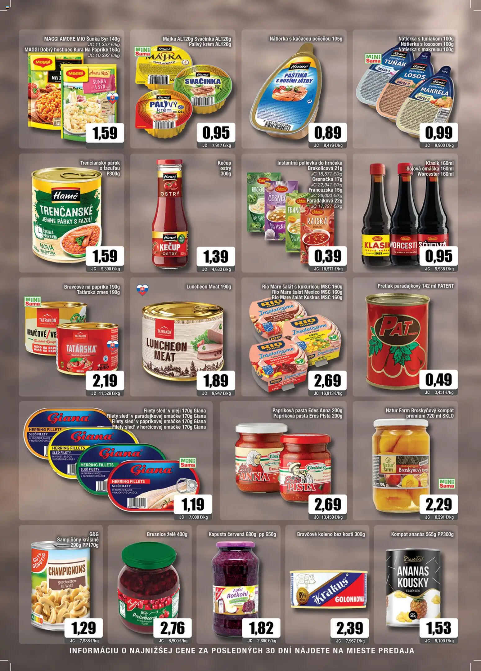 Nové Sama akcie – leták je platný od 24.10.2025 | Strana: 5 | Produkty: Paprika, Kapusta červená, Bravčové koleno, Omáčka
