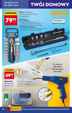 Pogląd oferty "Biedronka gazetka - Hity i inspiracje" - ważna od 29.12.2025 | Strona: 44 | Produkty: Nożyk