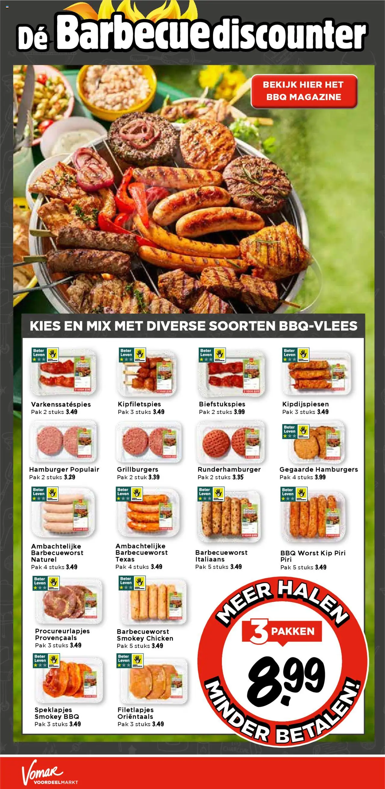  | Pagina: 19 | Producten: Hamburger, Worst, Bacon, Kip