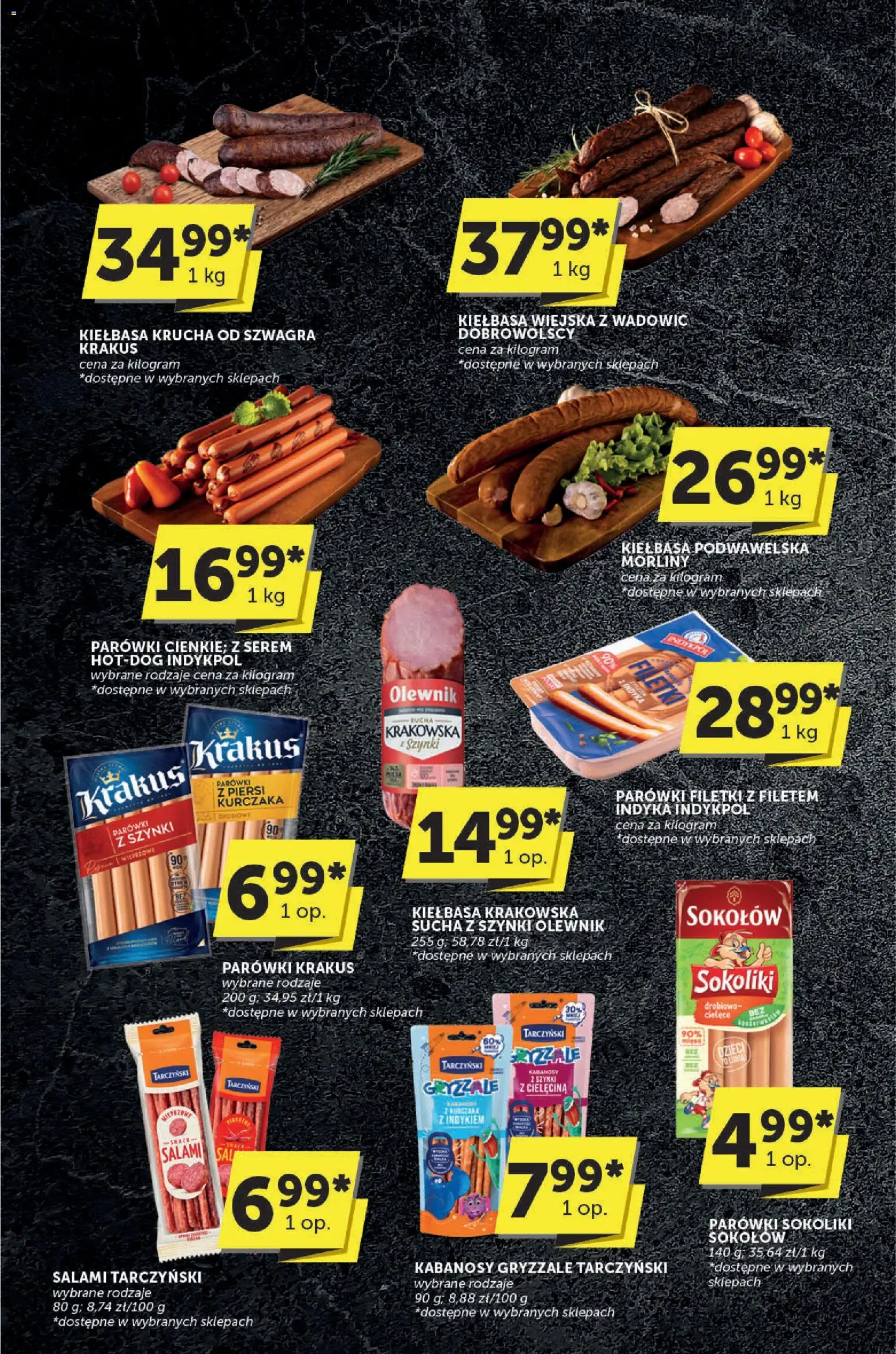 Groszek Gazetka - Katalog od 30.10.2025 | Strona: 7 | Produkty: Parówki z szynki, Parówki sokoliki, Parówki, Salami