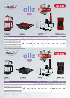 16.03.2026 tarihinden itibaren geçerli olan Arçelik kataloğu önizlemesi | Sayfa: 47 | Ürünler: Tost makinesi, Blender, Çay makinesi, Çay