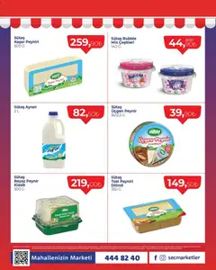 09.04.2026 tarihinden itibaren geçerli olan Seç Market kataloğu önizlemesi | Sayfa: 2 | Ürünler: Peynir