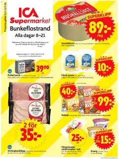 ICA Supermarket - Bunkeflostrand - Förhandsvisning av reklamblad från butik ICA Supermarket aktuell från 05.01.2026
