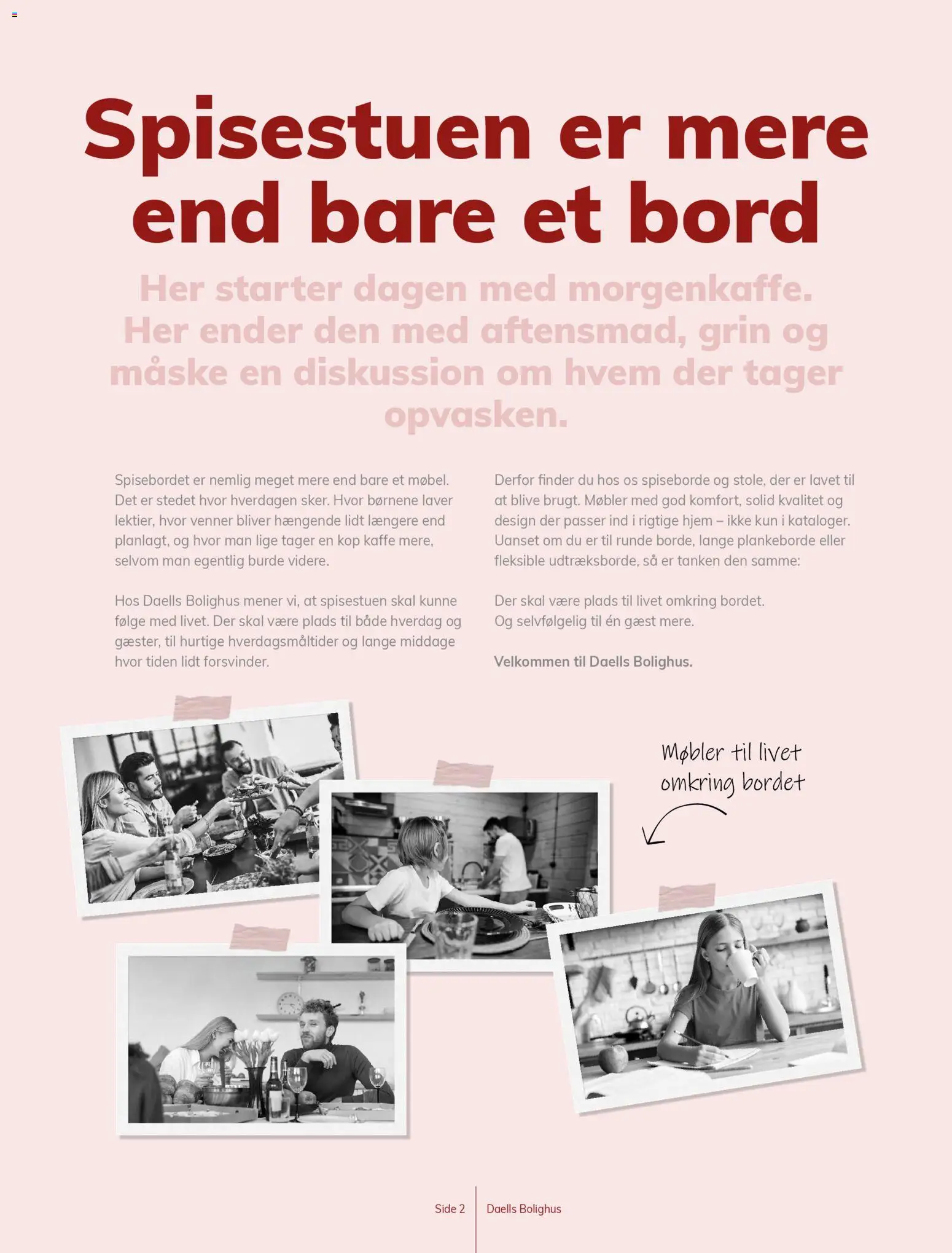 Daells Bolighus tilbudsavis – gyldig fra 15.04.2026 | Side: 2 | Produkter: Kaffe, Maske, Bord, Spiseborde