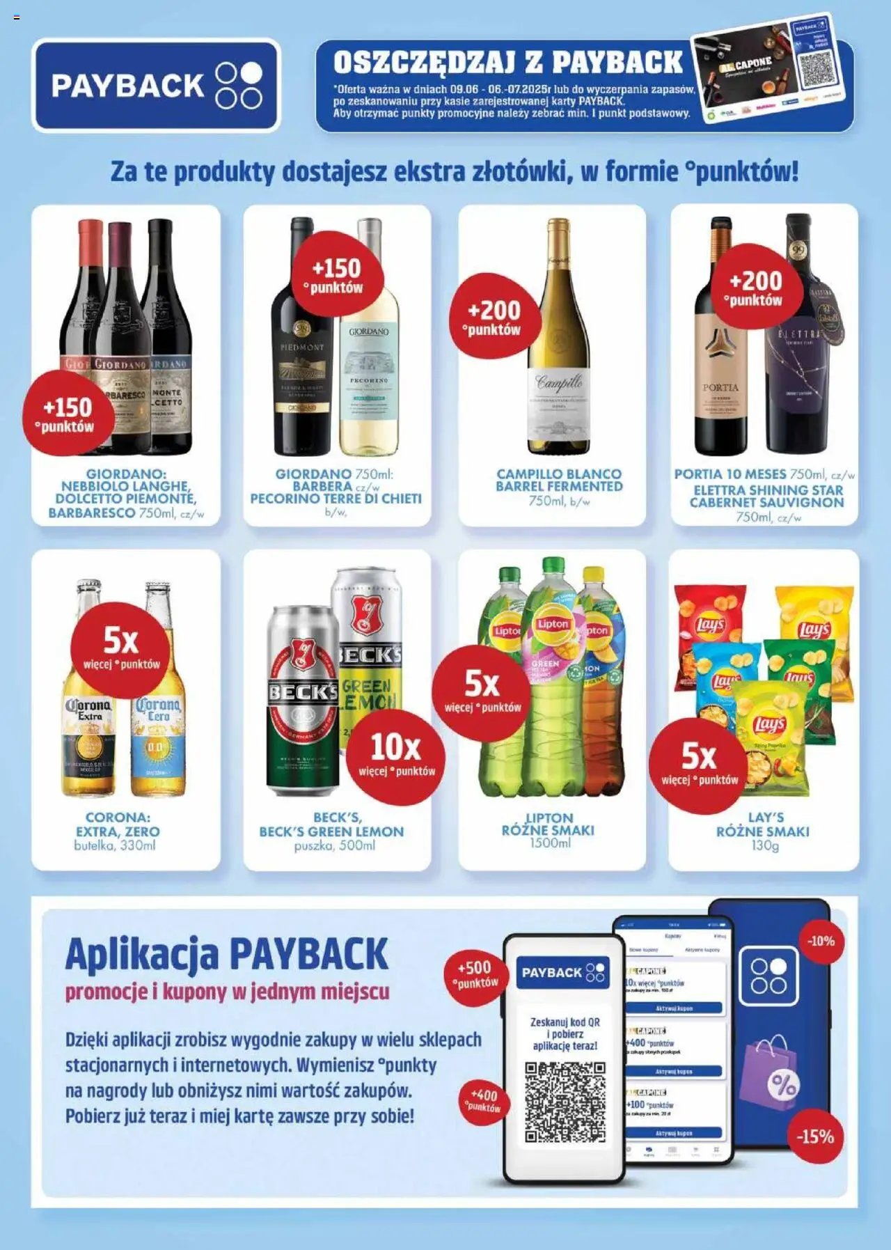 Al.Capone Gazetka od 09.06.2025 | Strona: 39 | Produkty: Chipsy, Lays, Wino, Piwo