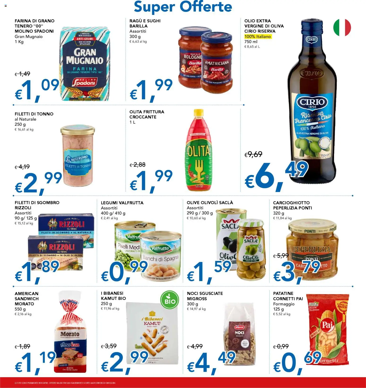 Volantino Migross del 26.02.2026 | Pagina: 12 | Prodotti: Legumi, Pomodoro, Formaggio, Olio