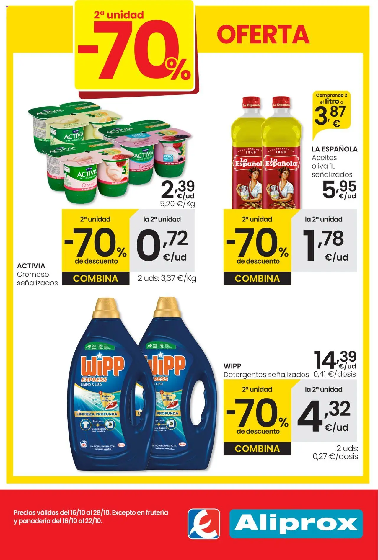 Eroski - Aliprox │ válido desde el 16.10.2025 | Página: 1 | Productos: Ropa, Lavadora, Panadería