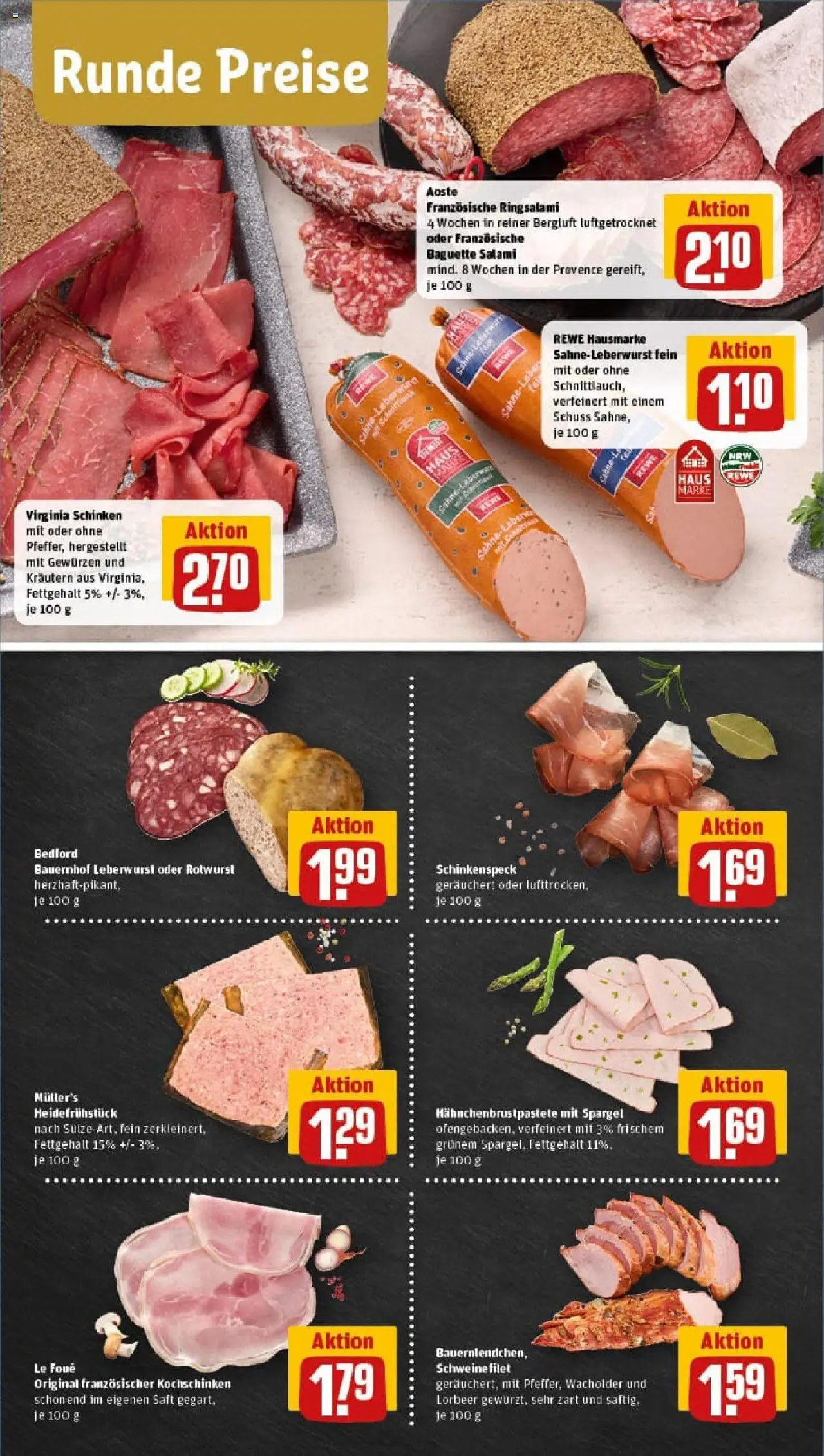 Rewe prospekt Moers	 – gültig ab 21.09.2025 | Seite: 8 | Produkte: Baguette, Schweinefilet, Saft, Sahne