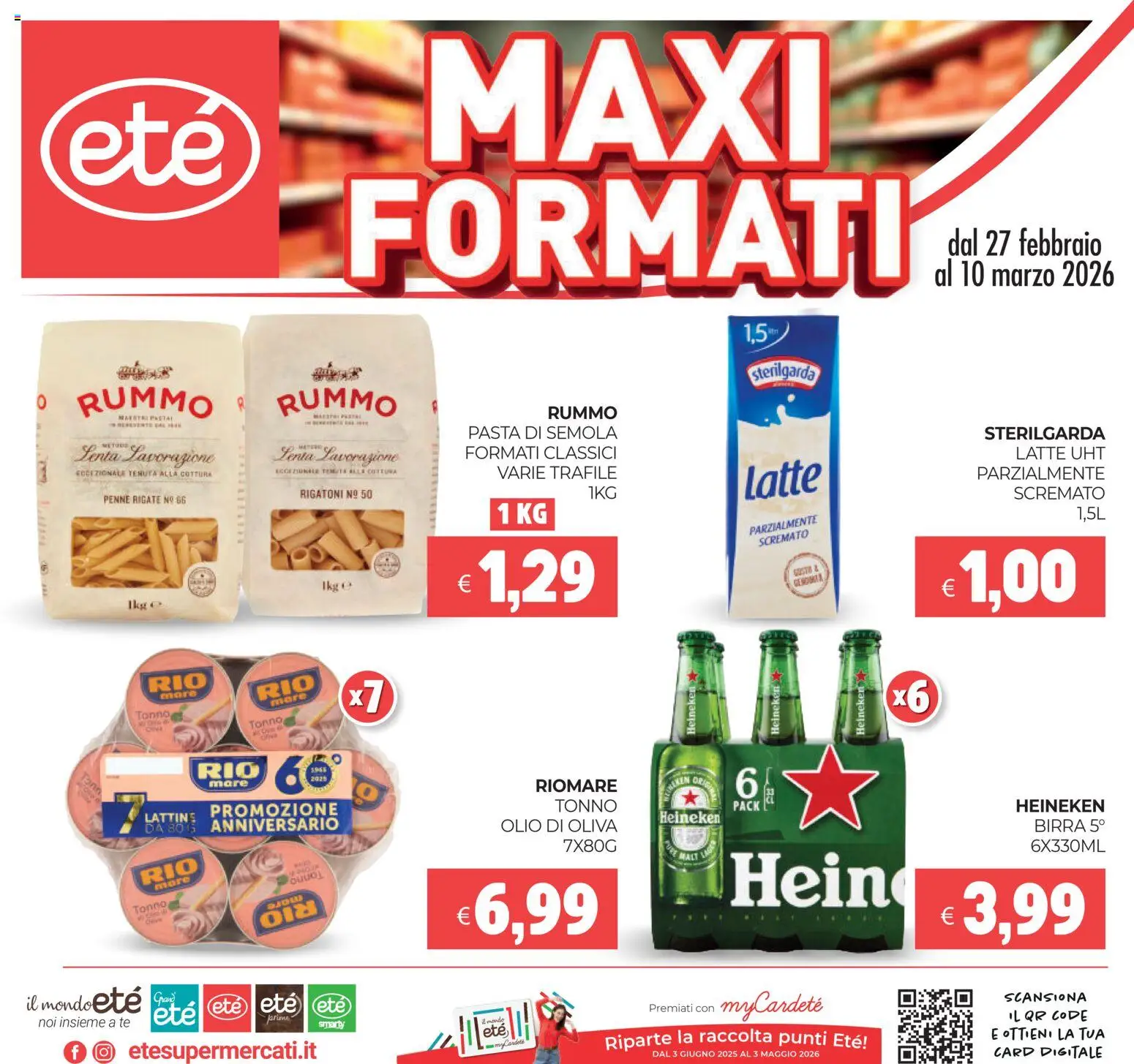 Volantino Eté del 27.02.2026 | Pagina: 1 | Prodotti: Tè, Pasta, Penne, Olio di Oliva