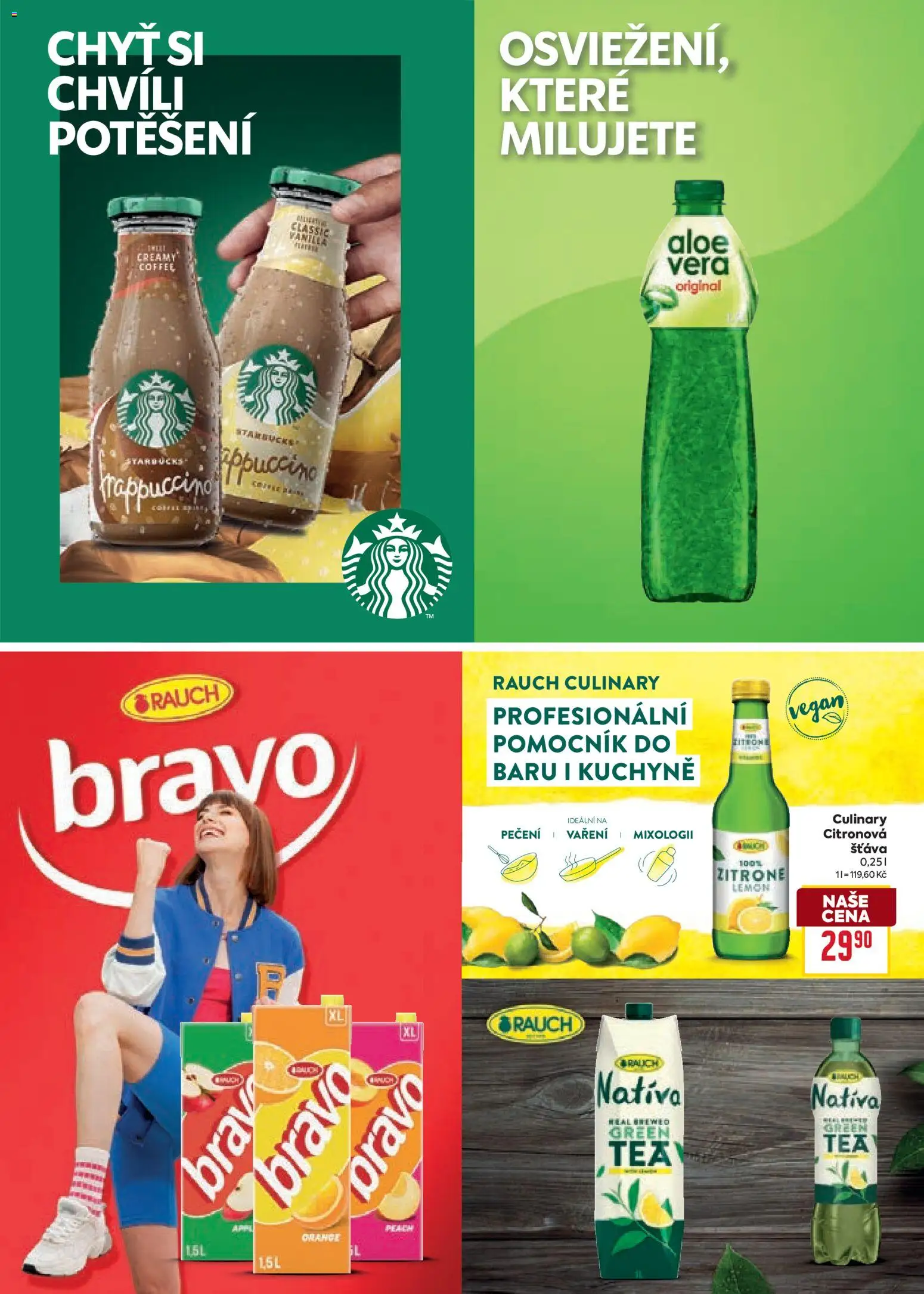Billa leták - Partneři od 19.11.2025 | Strana: 28 | Produkty: Vegan, Starbucks Frappuccino, Starbucks, Kuchyně