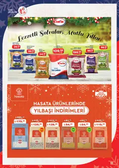 26.12.2025 tarihinden itibaren geçerli olan Kim Market kataloğu önizlemesi | Sayfa: 11 | Ürünler: Fasulye, Şeker, Cin, Toz şeker