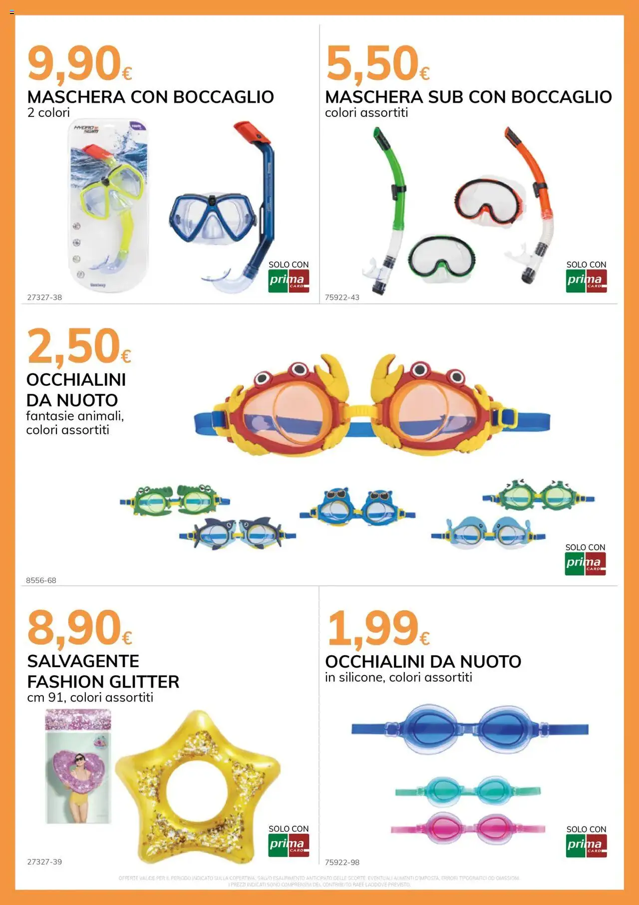 Volantino Basko del 17.06.2025 | Pagina: 14 | Prodotti: Maschera, Salvagente, Boccaglio