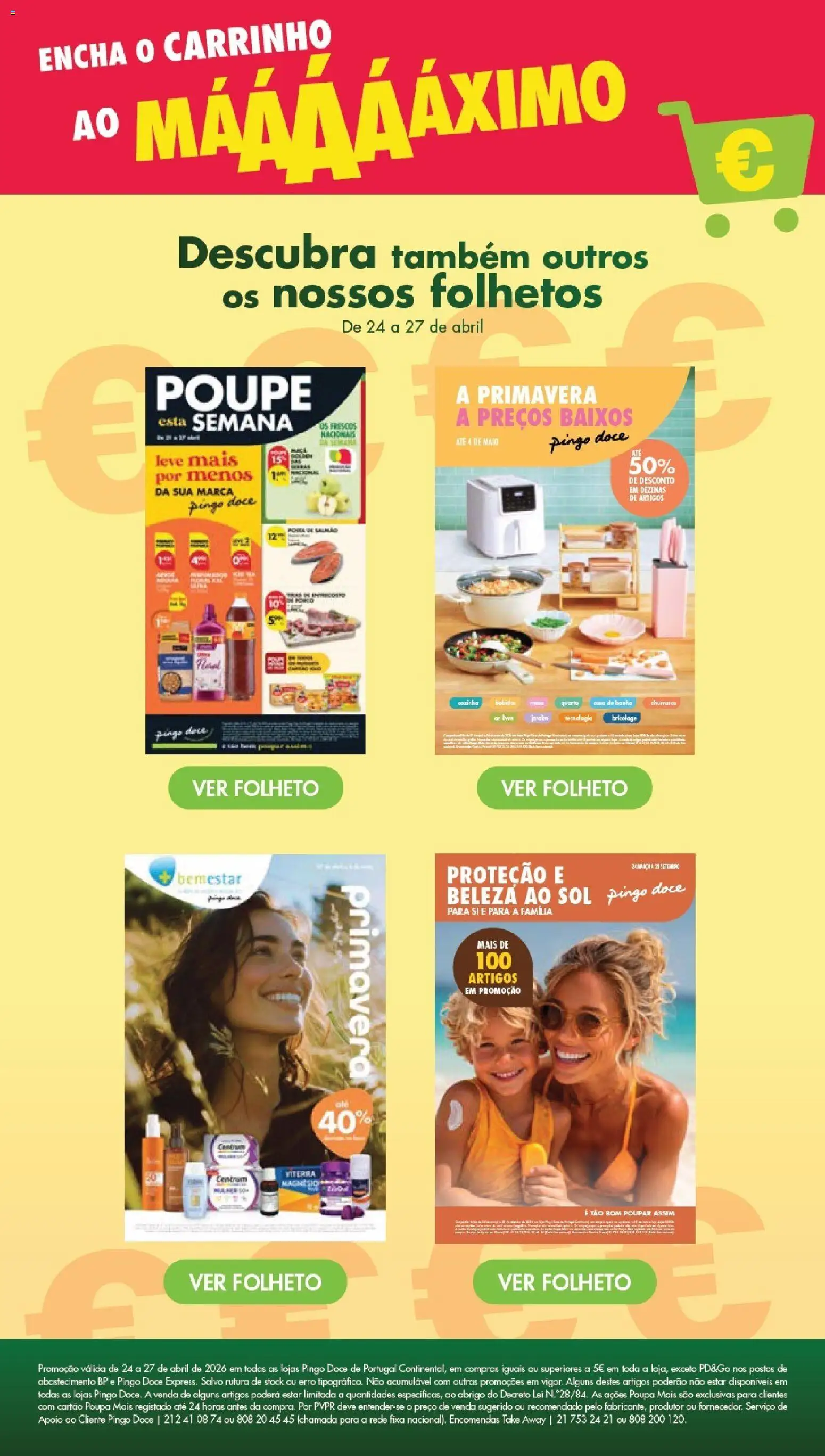Pingo Doce Poupe Este Fim de Semana │ válido de 24.04.2026 | Página: 12 | Produtos: Salmão, Casa de banho, Banho, Maça