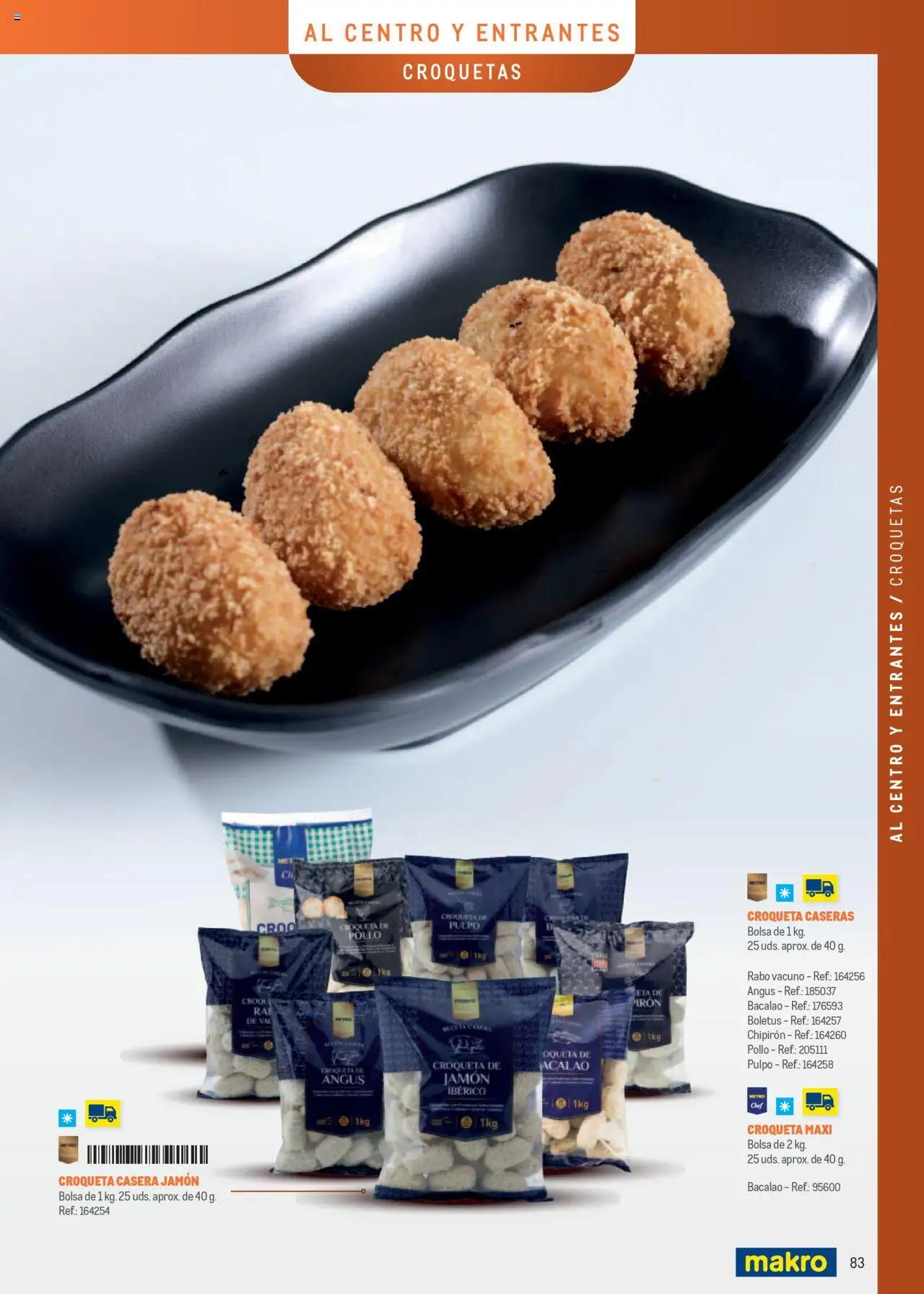 Makro - Especia Carta │ válido desde el 08.04.2025 | Página: 83 | Productos: Jamón ibérico, Jamón, Bolsa, Croquetas