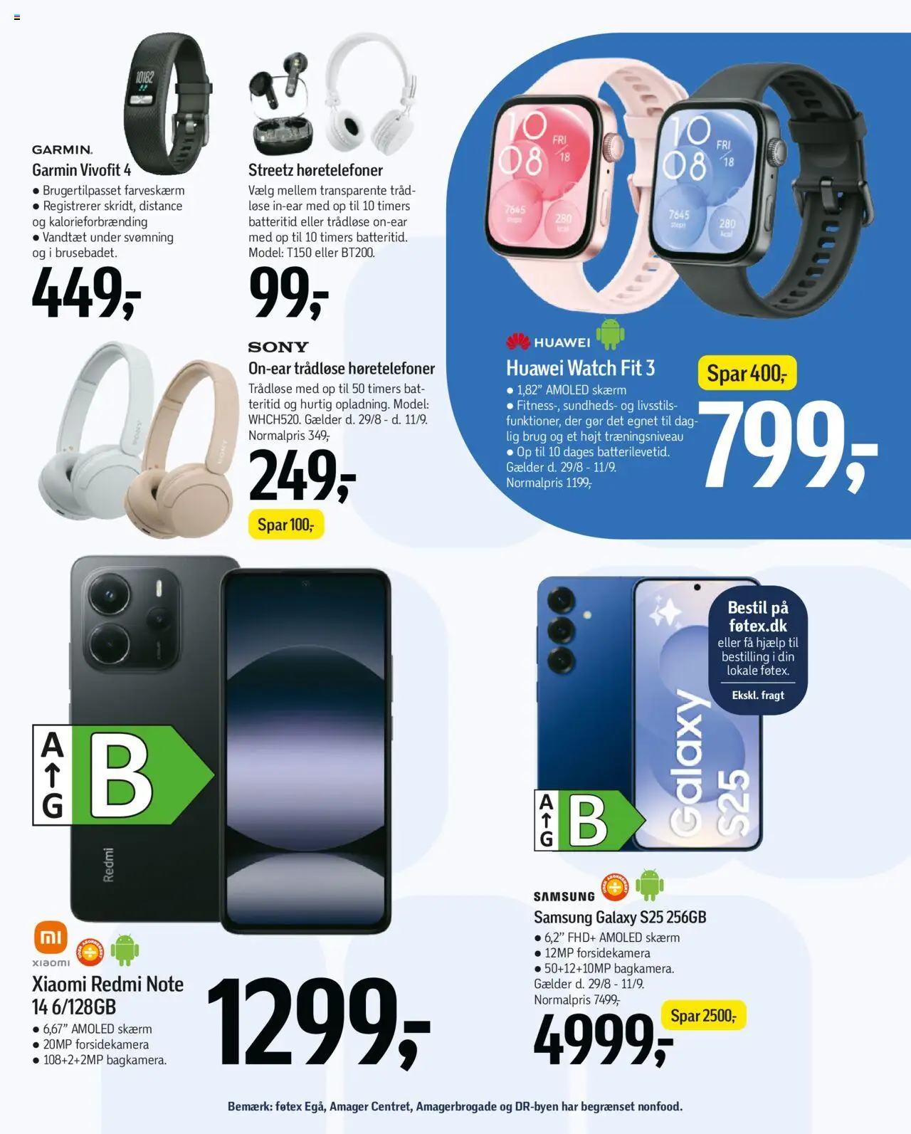 Føtex Tilbudsavis gyldig fra 29.08.2025 | Side: 60 | Produkter: Skærm, Høretelefoner, Trådløse høretelefoner