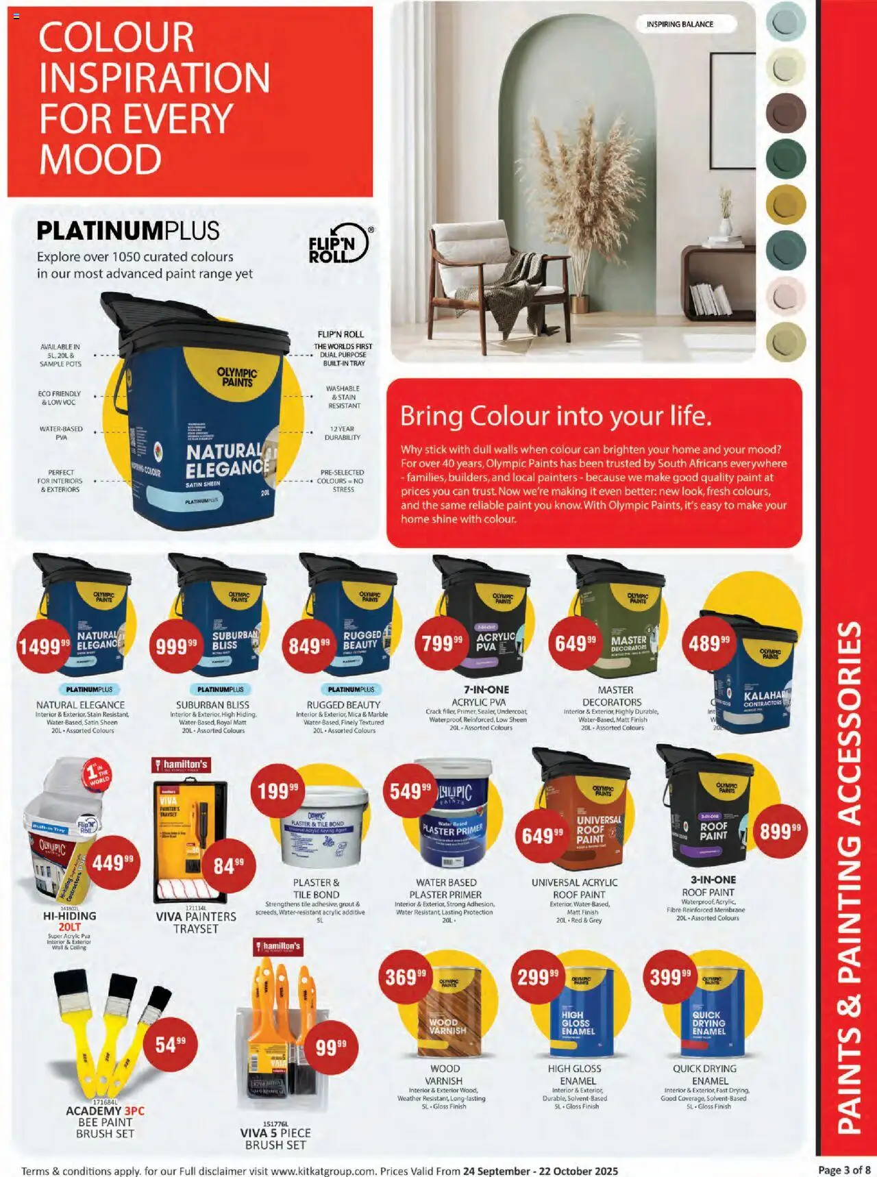 New KIT KAT Cash & Carry catalogue – valid from 25.09.2025 | Page: 3 | Products: Primer, Tray, Brush, Plaster