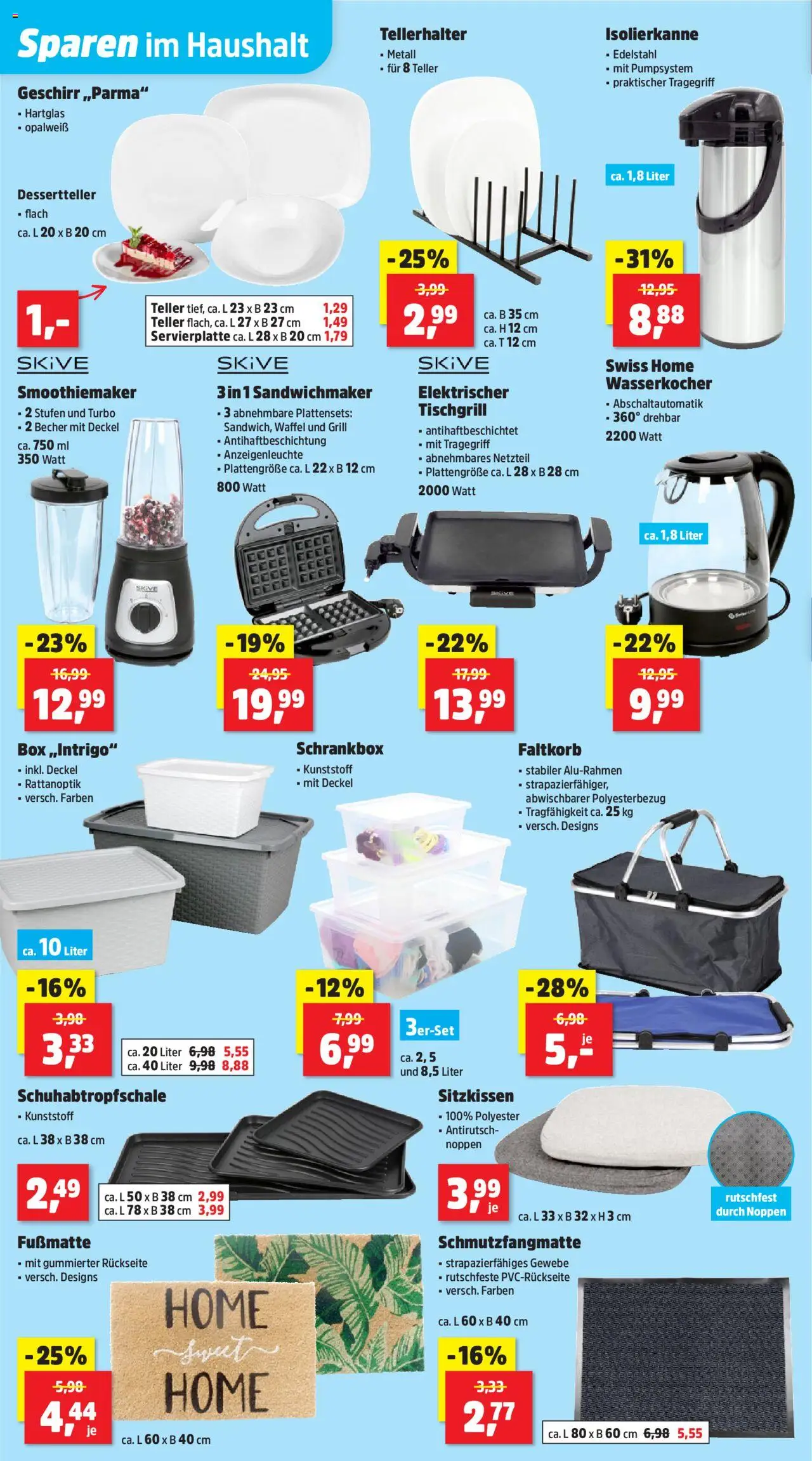 Thomas Philipps Prospekt – gültig ab 29.09.2025 | Seite: 10 | Produkte: Grill, Sandwichmaker, Box, Fußmatte