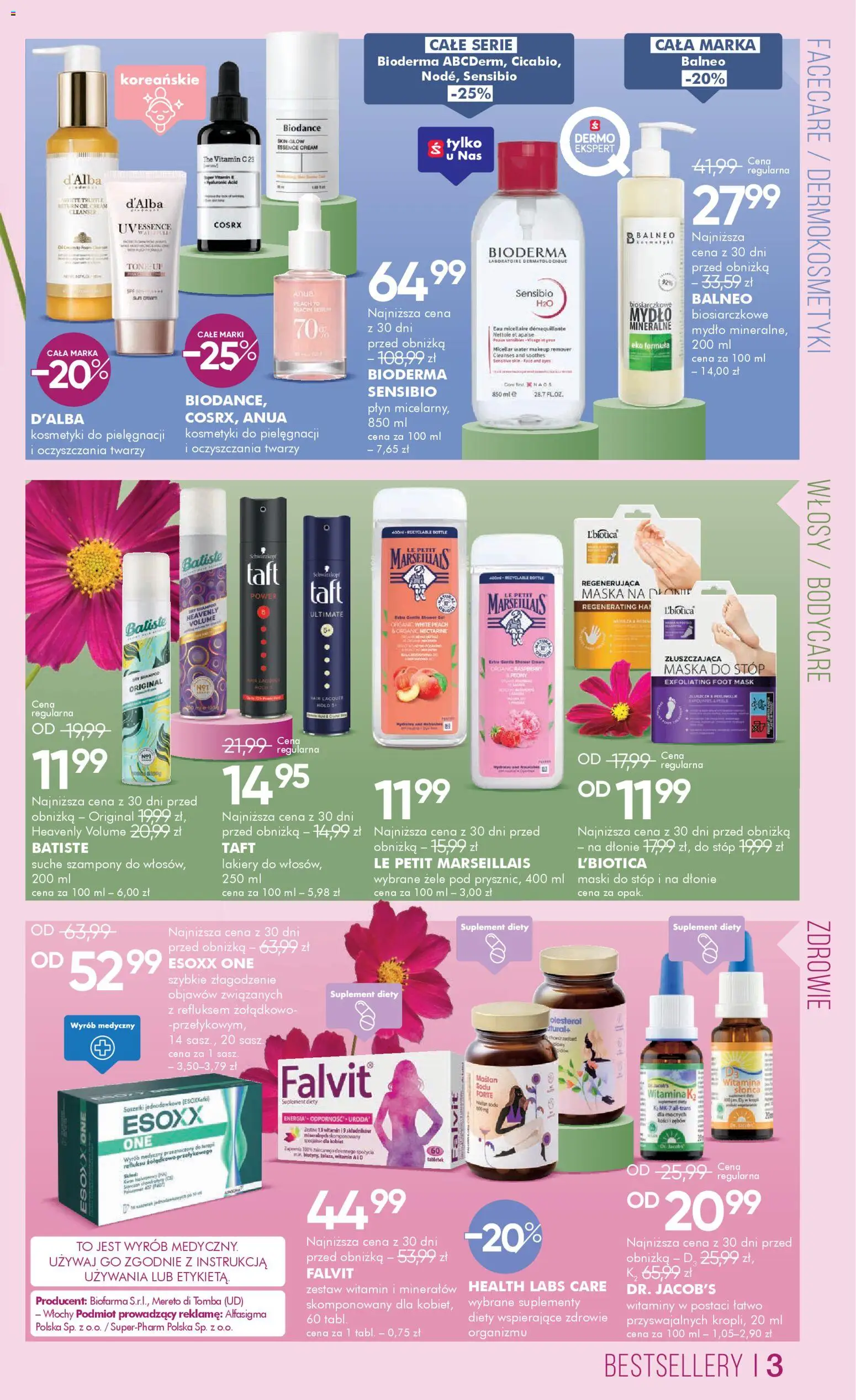 Super-pharm gazetka od 24.04.2026 | Strona: 3 | Produkty: Kosmetyki, Maska, Lakiery, Mydło