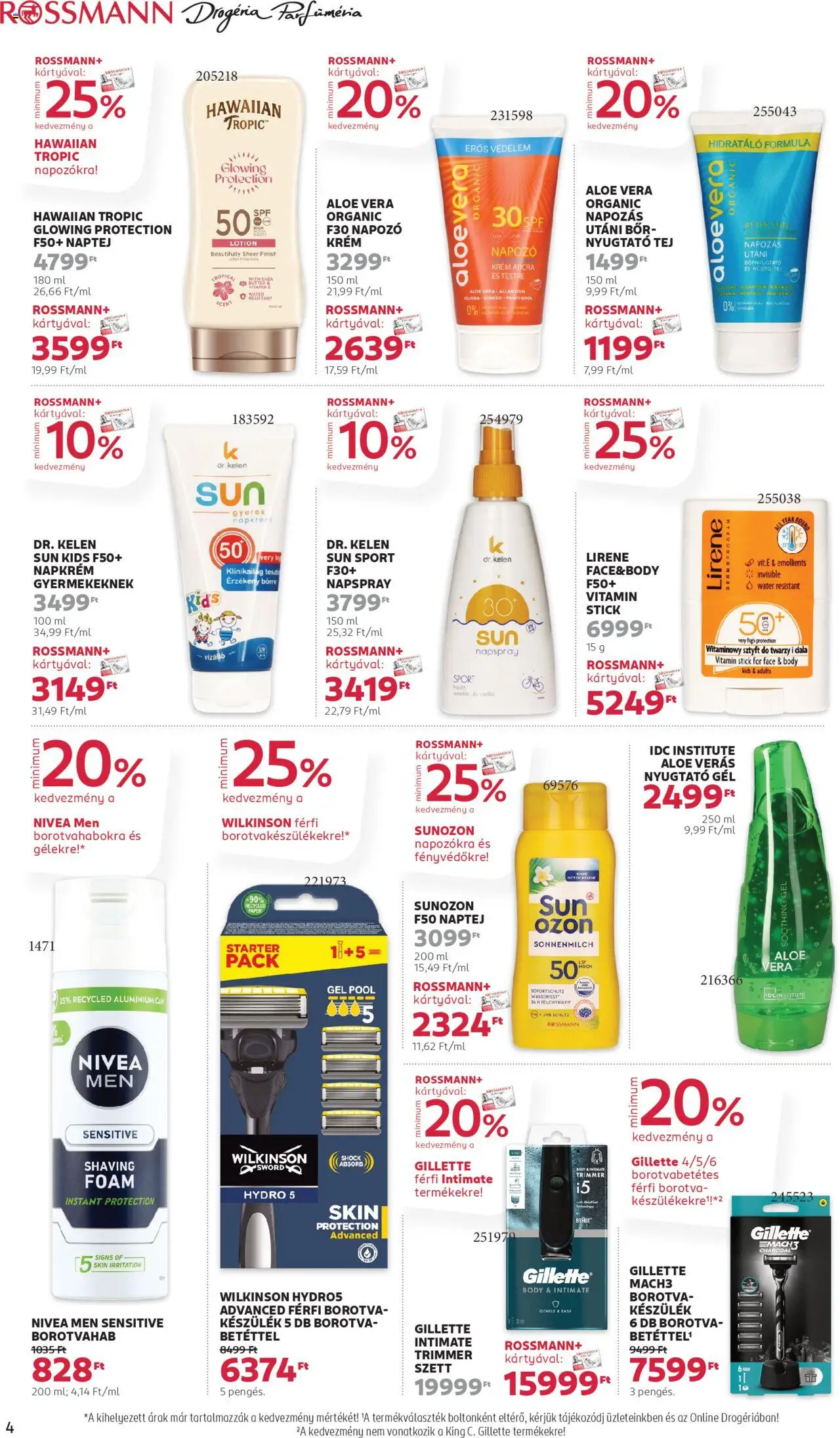 Rossmann akciós ujság - amely érvényes a következő dátumtól: 02.06.2025 | Oldal: 4 | Termékek: Body, Borotva, Tej, Bor