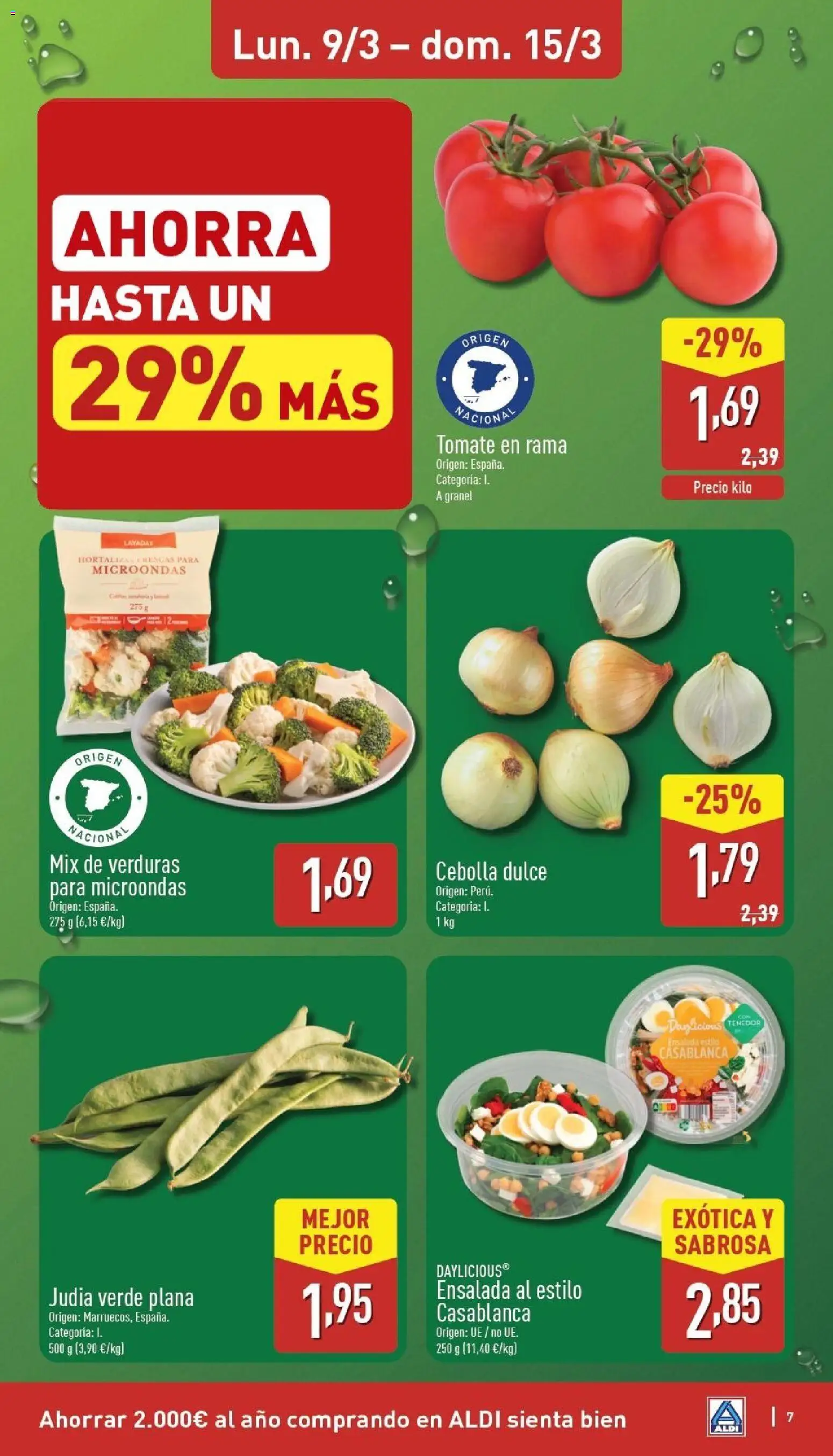 Aldi folleto Baleares │ válido desde el 09.03.2026 | Página: 7 | Productos: Ensalada, Παγωμένο τσάι