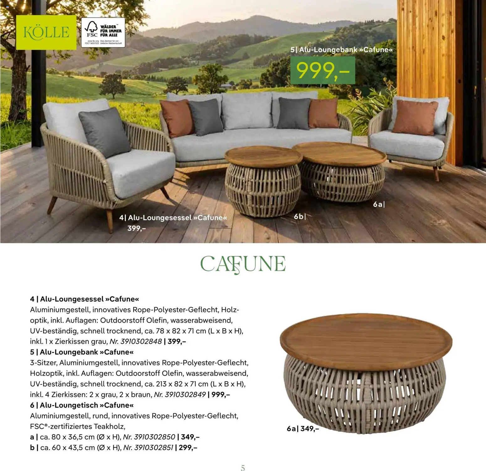 Pflanzen-Kölle GARTENMÖBEL 2026 – gültig ab 07.03.2026 | Seite: 5