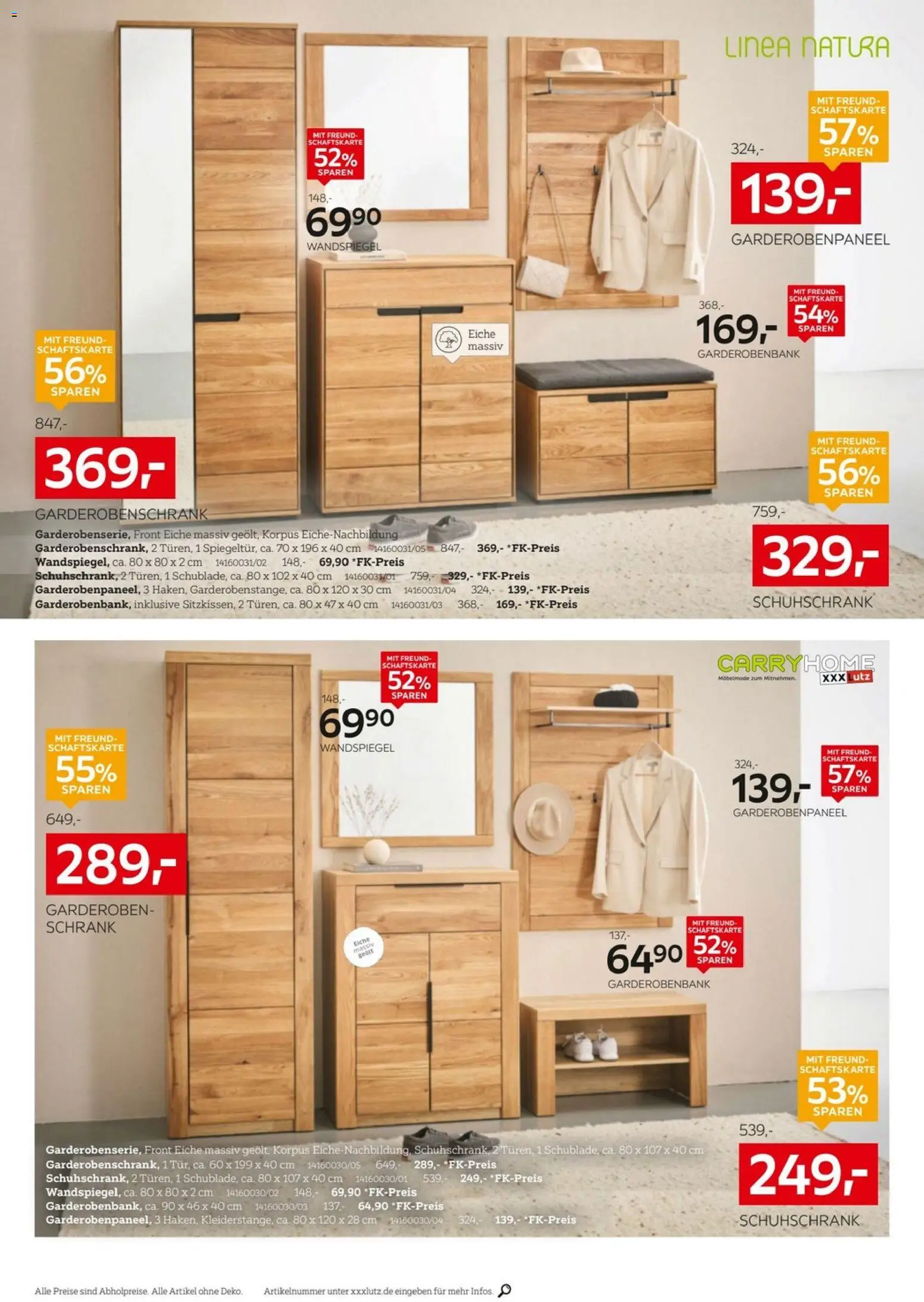 XXXLutz Aufbewahrung & Deko – gültig ab 29.03.2026 | Seite: 10 | Produkte: Schrank, Wandspiegel, Garderobenschrank