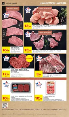 Intermarché - Prévisualisation de VIANDE BOVINE : BIFTECK HACHÉ PROVENANT DE MORCEAUX DÉNERVÉS, DÉGRAISSÉS JEAN ROZÉ (1), Beef steak made from trimmed and defatted pieces. valide à partir de 03.03.2026 | Page: 8