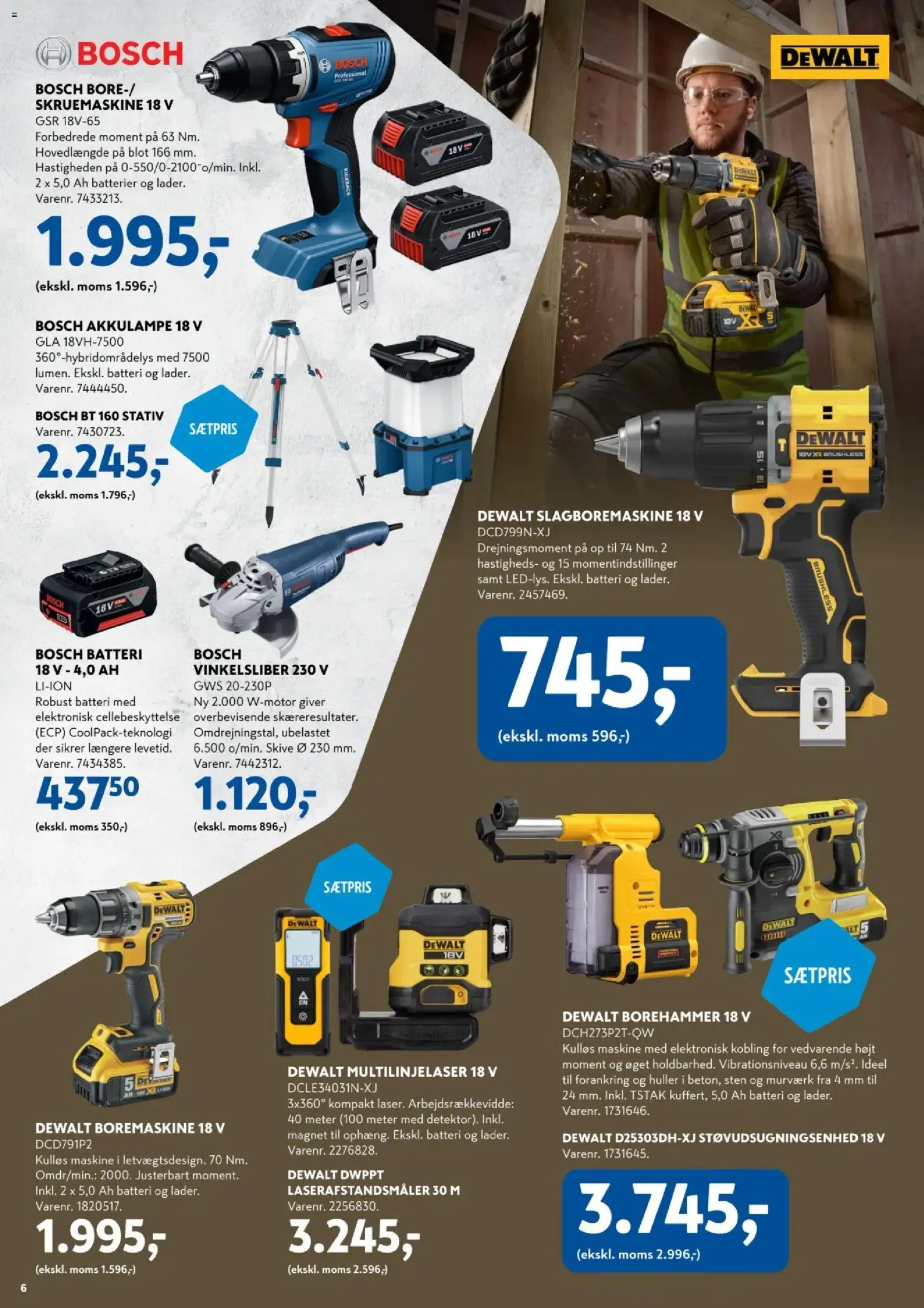 Davidsen tilbudsavis – gyldig fra 02.11.2025 | Side: 6 | Produkter: Batterier, Boremaskine, Magnet, Batteri