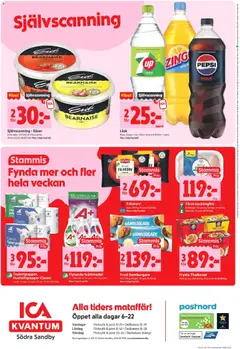 ICA Kvantum - Södra Sandby - Förhandsvisning av reklamblad från butik ICA Kvantum aktuell från 26.01.2026 | Sida: 12 | Produkter: Hamburgare, Pepsi, Papper, Lime