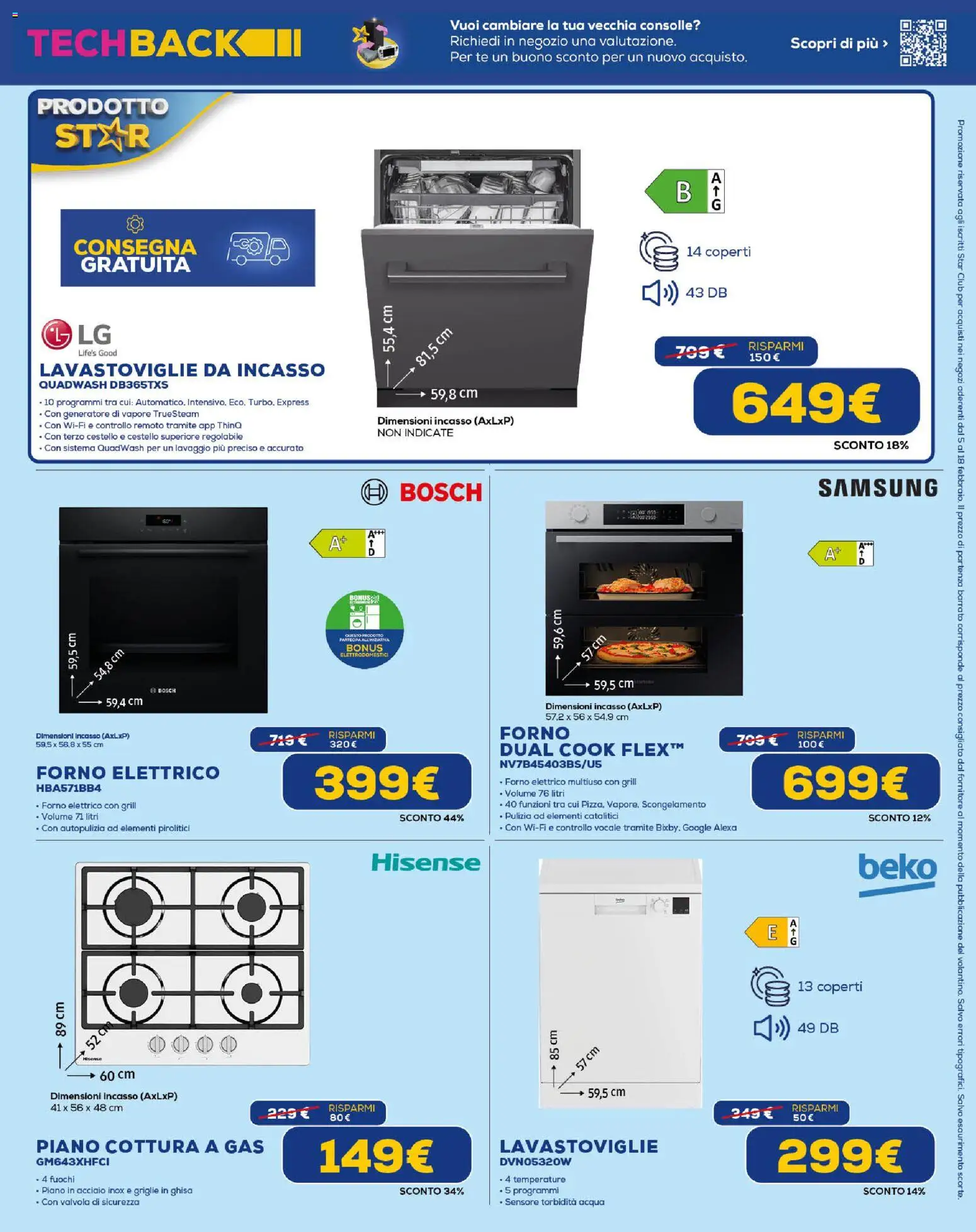 Volantino Euronics del 19.02.2026 | Pagina: 19 | Prodotti: Tè, Acqua, Forno elettrico, Samsung