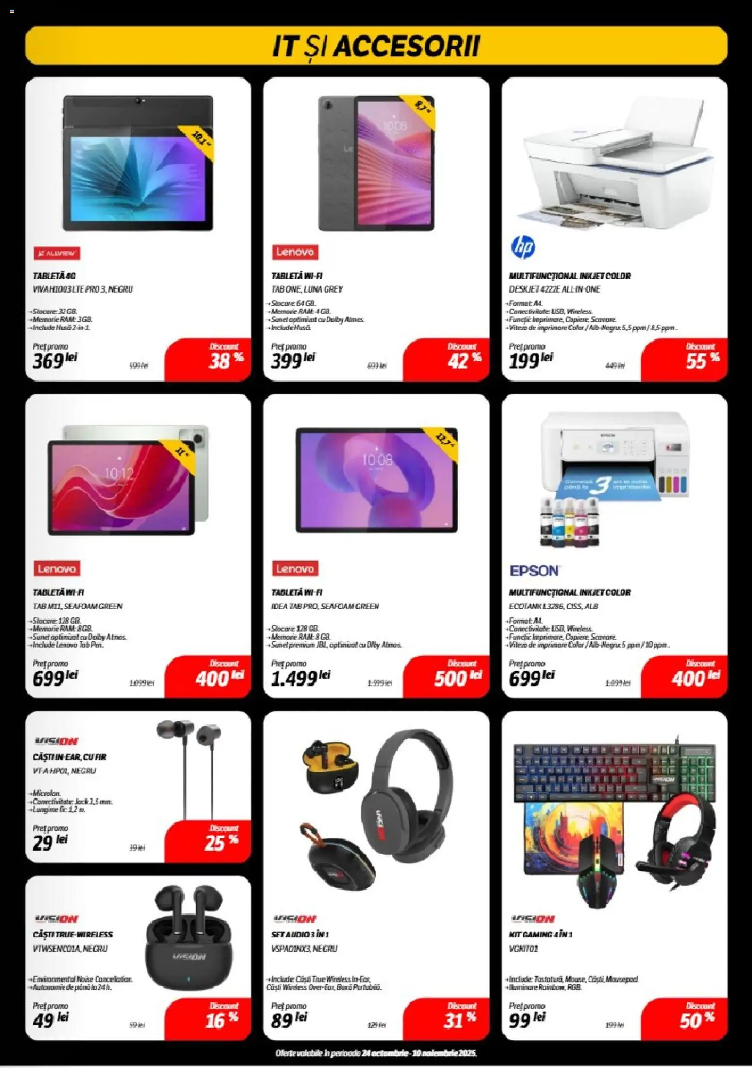 Noul catalog Flanco – valabil de la 24.10.2025 | Pagină: 7 | Produse: Memorie, Tabletă, Audio, Căști