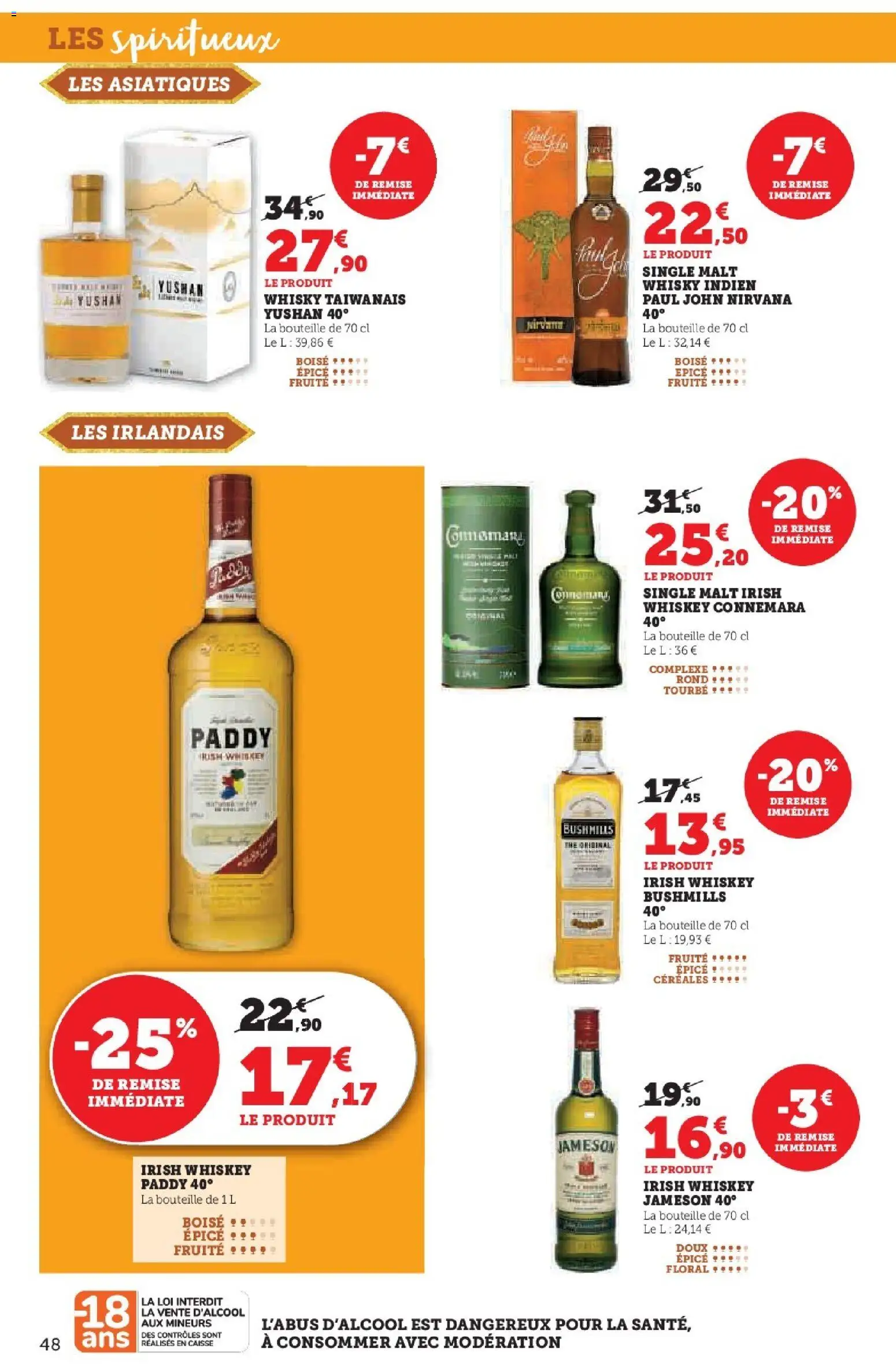 {H1} | Page: 48 | Produits: Whisky, Thé, Céréales