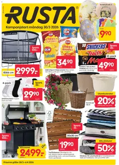 Rusta - erbjudanden - Förhandsvisning av reklamblad från butik Rusta aktuell från 30.03.2026