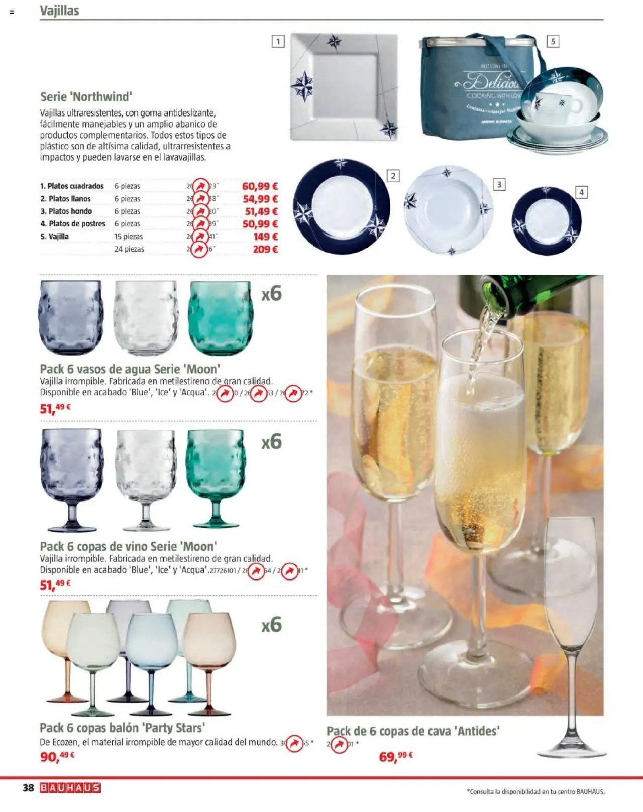 Bauhaus - Camping │ válido desde el 19.05.2025 | Página: 38 | Productos: Vino, Vasos, Βρεφικό κρεβάτι