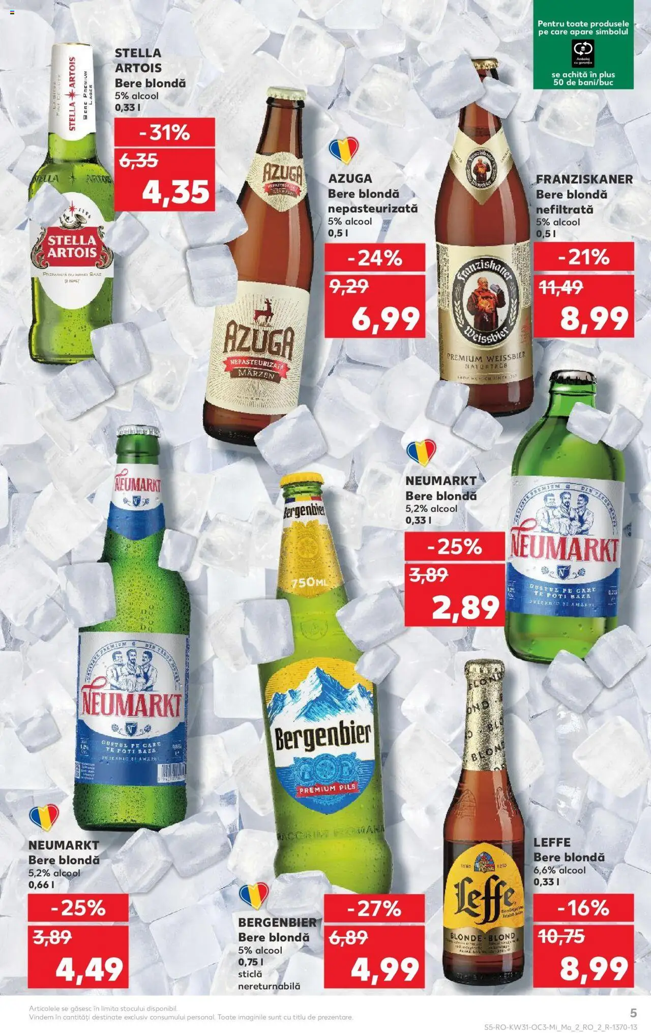 Catalog Kaufland - Viseu de Sus – valabil de la 30.07.2025 | Pagină: 5 | Produse: Bere, Plastik Kulübe