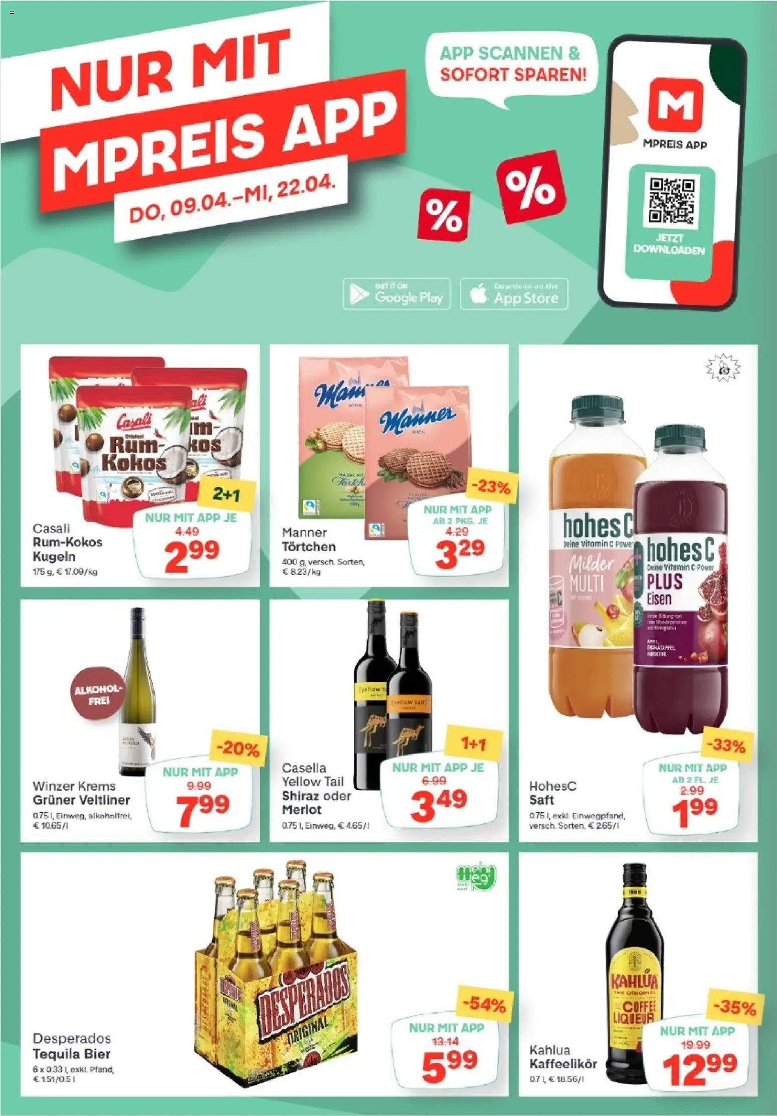 MPREIS Absam gültig ab 16.04.2026 | Seite: 14 | Produkte: Saft, Bier