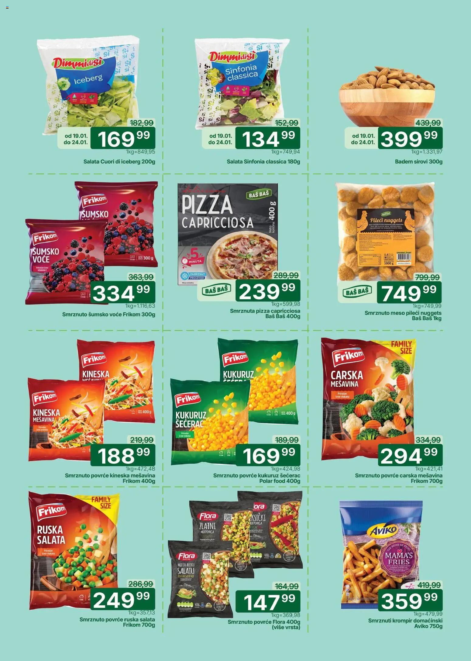Univerexport katalog - važi od 19.01.2026 | Strana: 2 | Proizvode: Ruska salata, Salata, So, Kukuruz