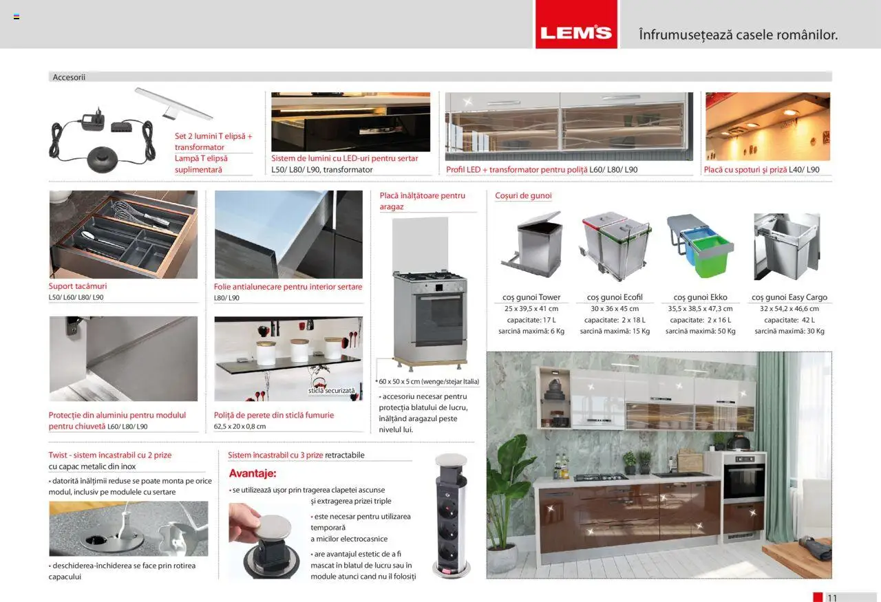 Noul catalog Lem’s – valabil de la 17.11.2023 | Pagină: 11 | Produse: Aragaz, Chiuvetă, Lampă, Pește