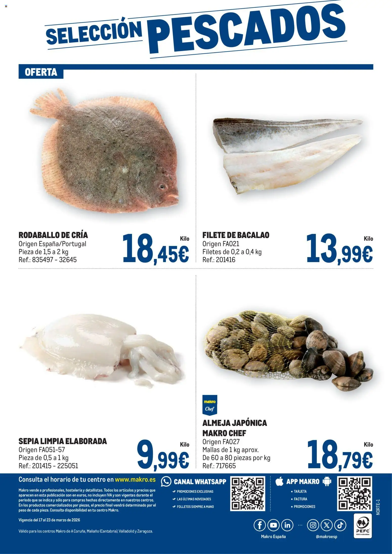 Makro Fresco Norte │ válido desde el 17.03.2026 | Página: 4 | Productos: Peso, Filete