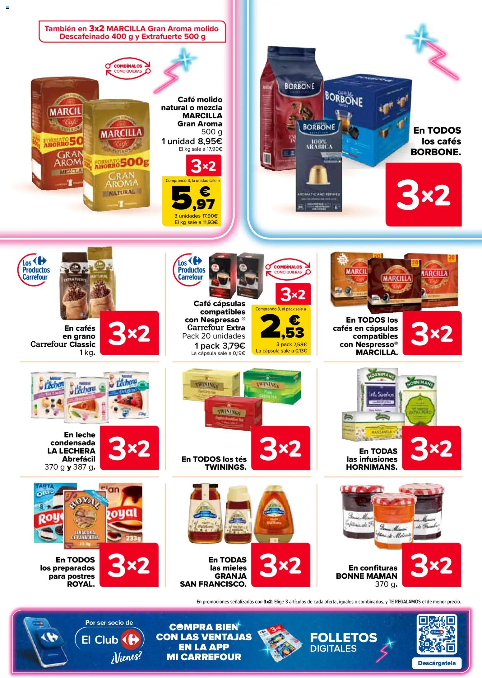 Carrefour folleto │ válido desde el 25.02.2026 | Página: 34 | Productos: Leche, Café molido, Φαρίνα, Té