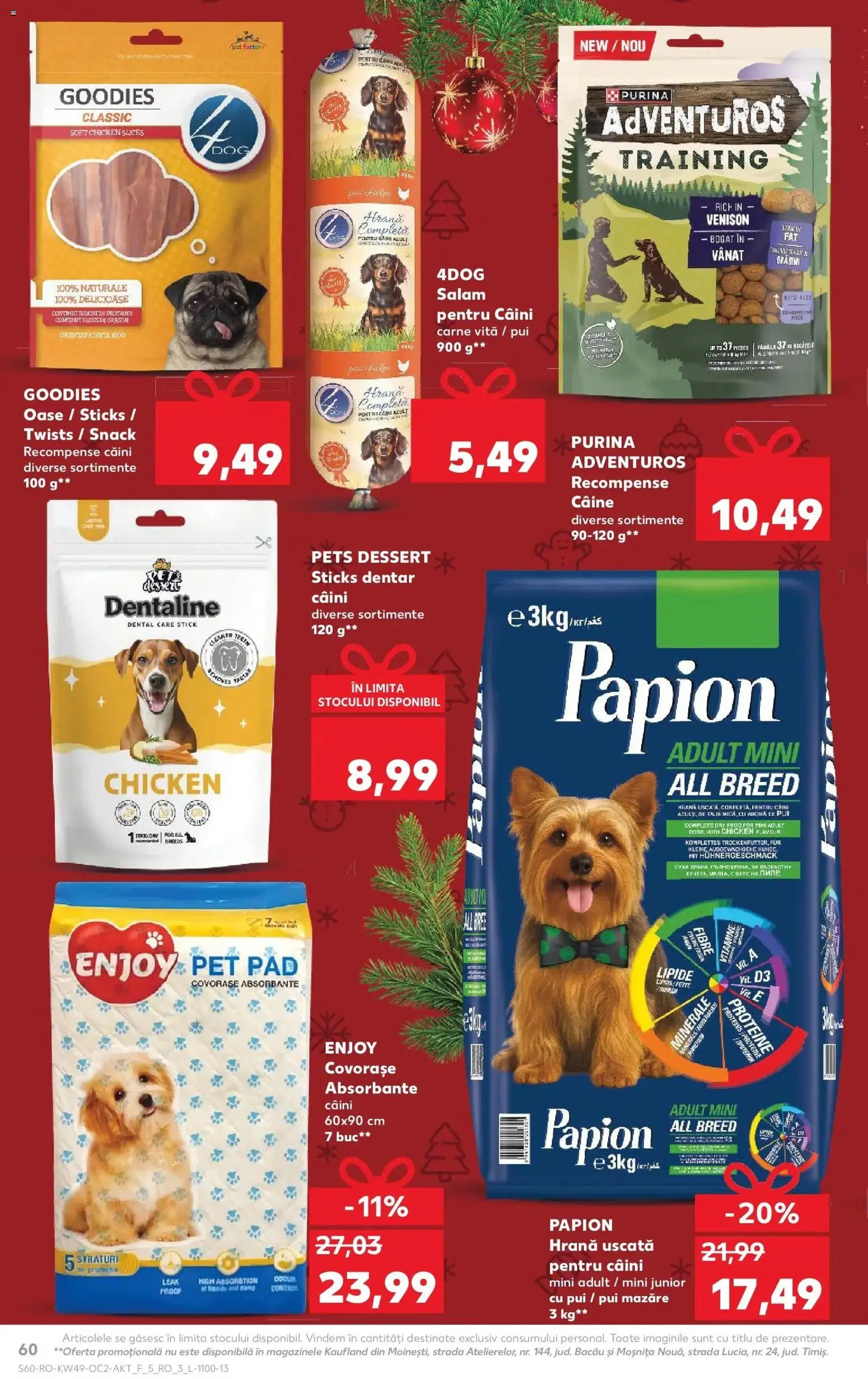 Noul catalog Kaufland – valabil de la 03.12.2025 | Pagină: 60 | Produse: Mazăre, Masaüstü kılıfı, Hacıyatmaz Kedi Oyuncağı, Salam