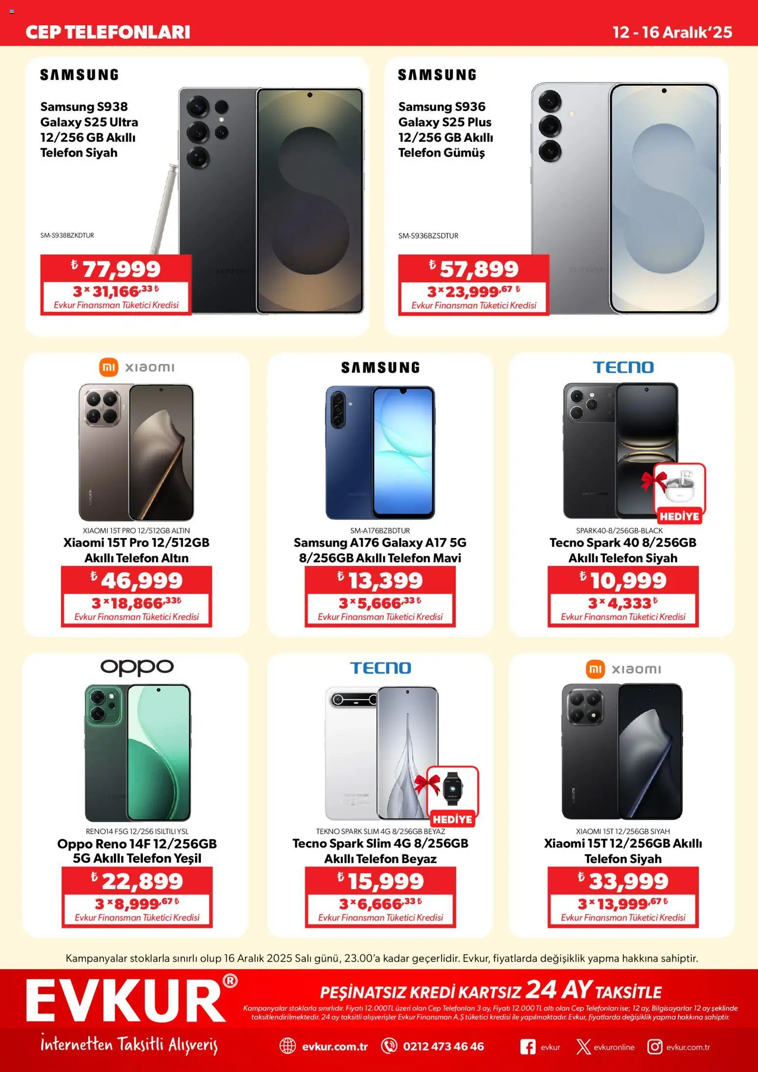 Evkur Muhteşem Fırsatlar - 12.12.2025 tarihinden itibaren geçerlidir | Sayfa: 2 | Ürünler: Telefon, Akıllı telefon