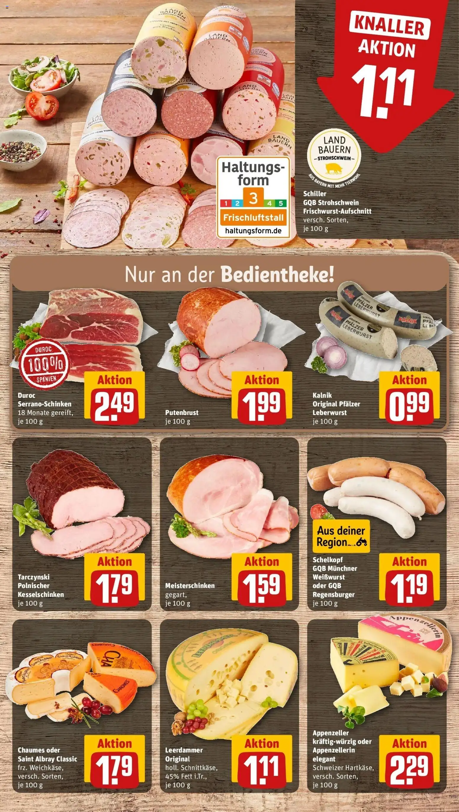Rewe prospekt Schwabmünchen	 – gültig ab 22.02.2026 | Seite: 9 | Produkte: Weißwurst, Leerdammer
