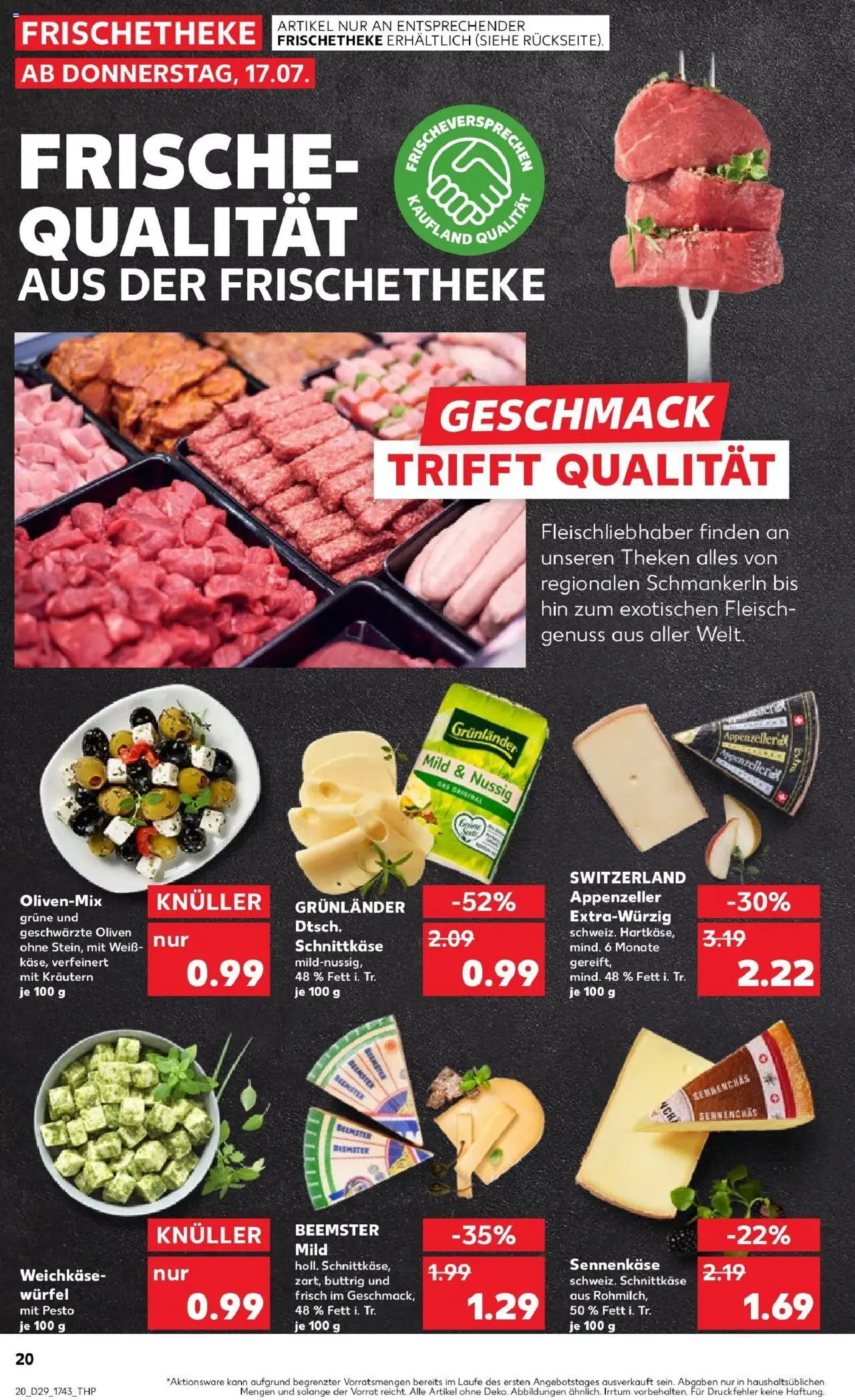 Kaufland prospekt Dorsten	 - gültig ab dem 16.07.2025 | Seite: 20 | Produkte: Grunlander, Fleisch