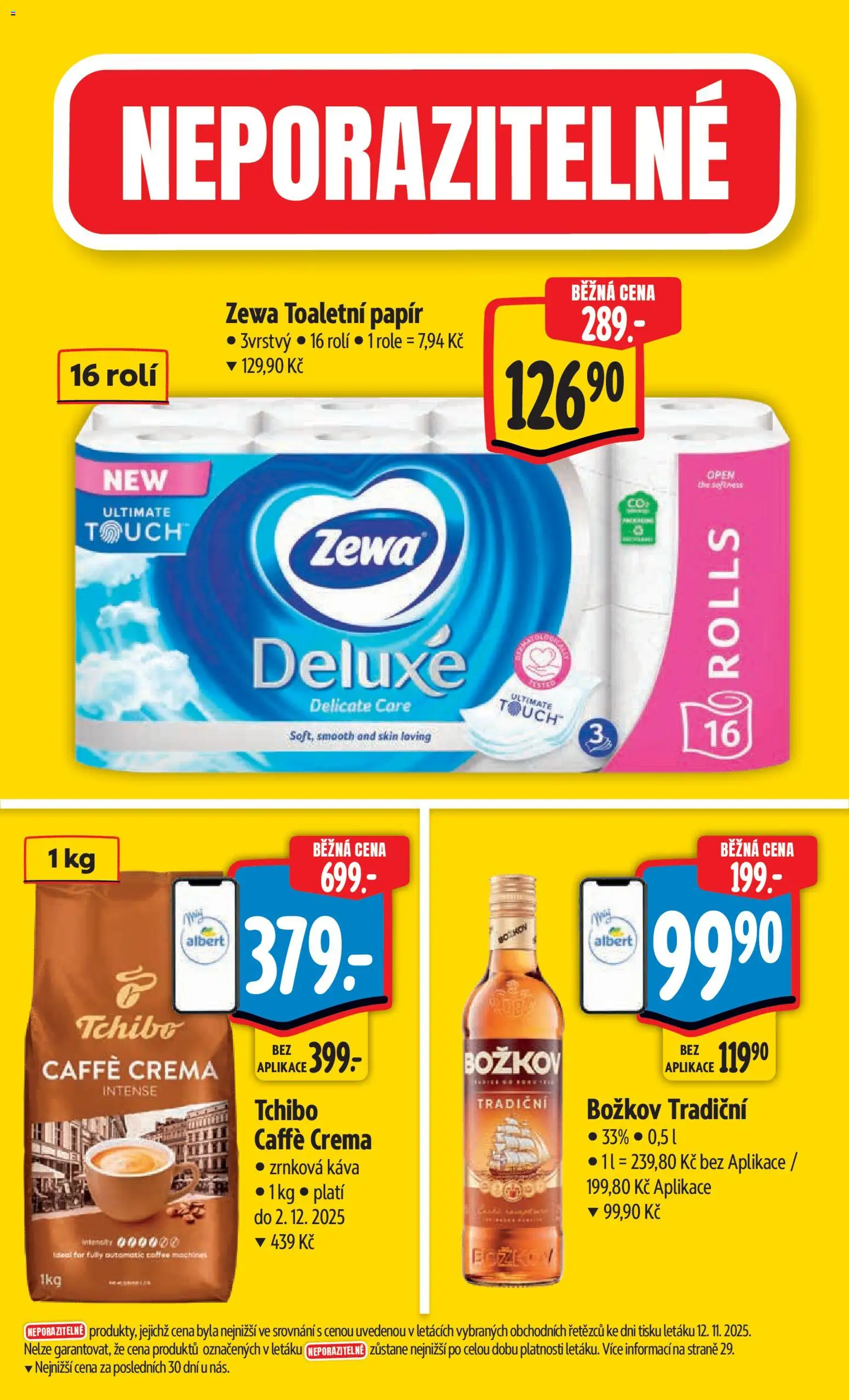 Albert leták - Hypermarket od 19.11.2025 | Strana: 5 | Produkty: Tchibo, Crema, Caffè crema, Zrnková káva