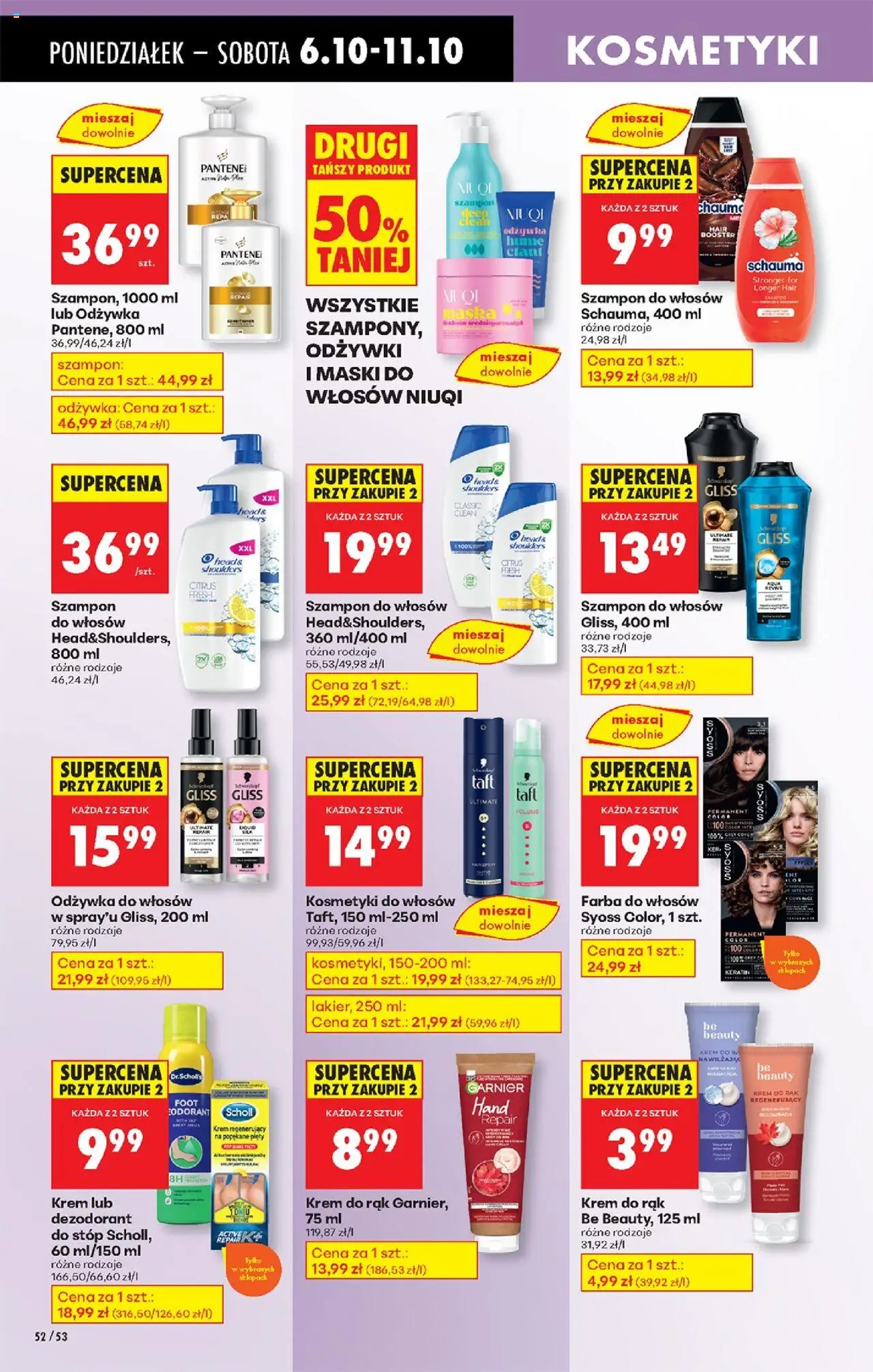 Biedronka gazetka od 06.10.2025 | Strona: 66 | Produkty: Kosmetyki, Odżywka, Maska, Krem