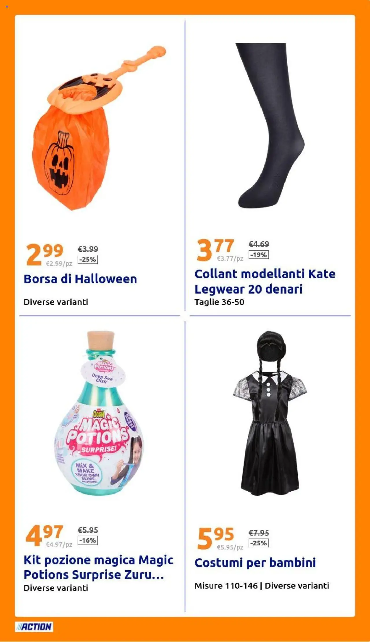 Volantino Action del 15.10.2025 | Pagina: 27 | Prodotti: Collant, Borsa